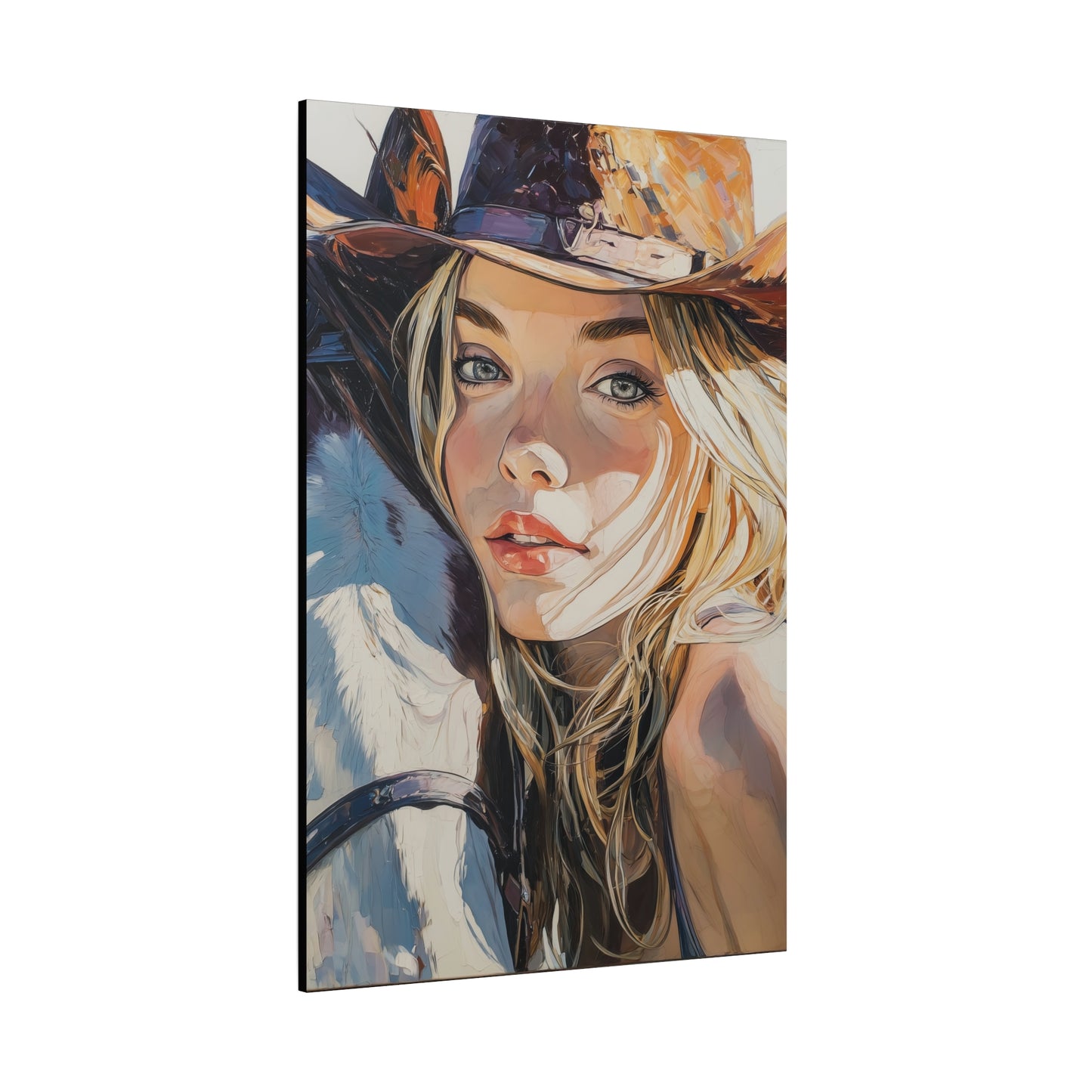 Gallery Wrapped Canvas, Wranglers and Wreckage Art Canvas, Erotic Pinup Art Canvas – Cassidy