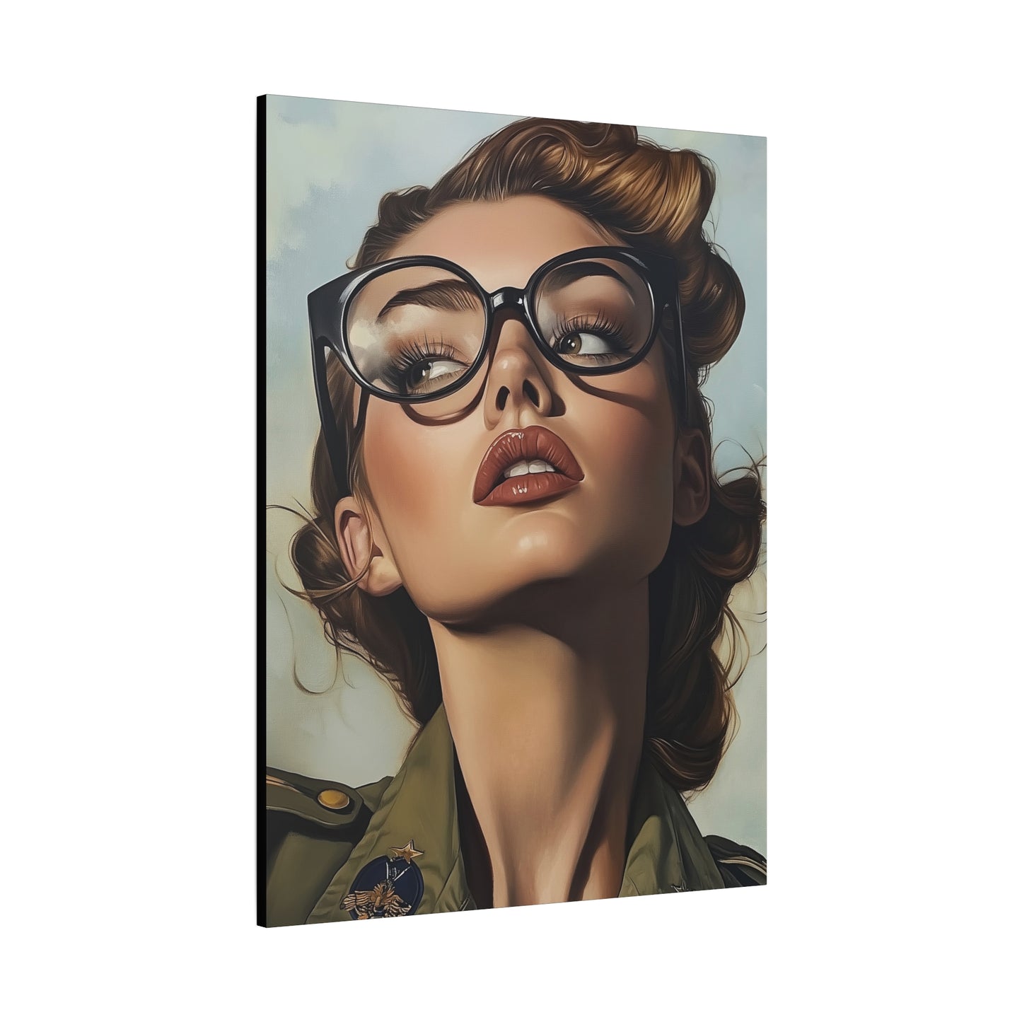 Gallery Wrapped Canvas, Liberty and Lace Art Canvas, Erotic Pinup Art Canvas – Penelope