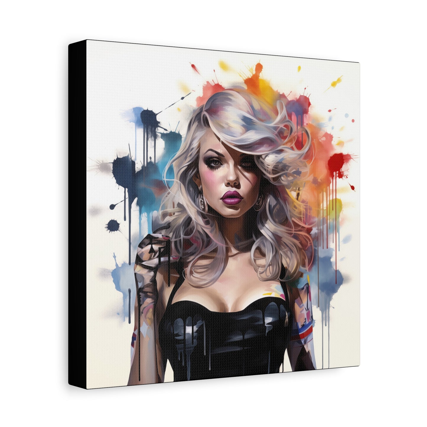 Canvas Wall Art, Gallery Wrapped Pop Art, Femme Doll Wall Art – Zephyr