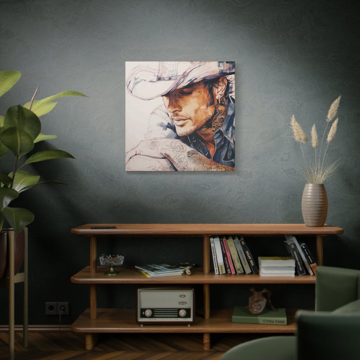 Gallery Wrapped Canvas, Wranglers and Wreckage Art Canvas, Erotic Pinup Art Canvas – Wade