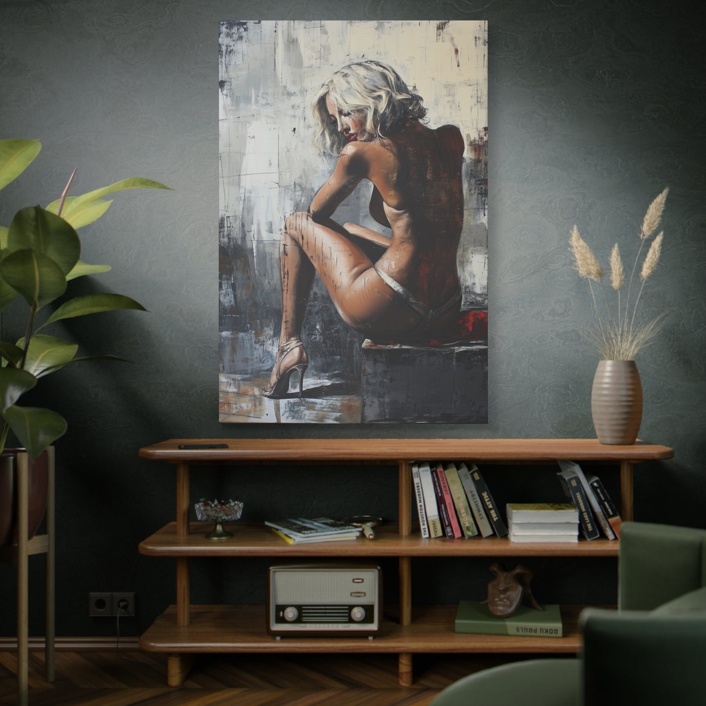 Gallery Wrapped Canvas, Guilt and Grit Adult Art Canvas, Erotic Pinup Art Canvas – Verona