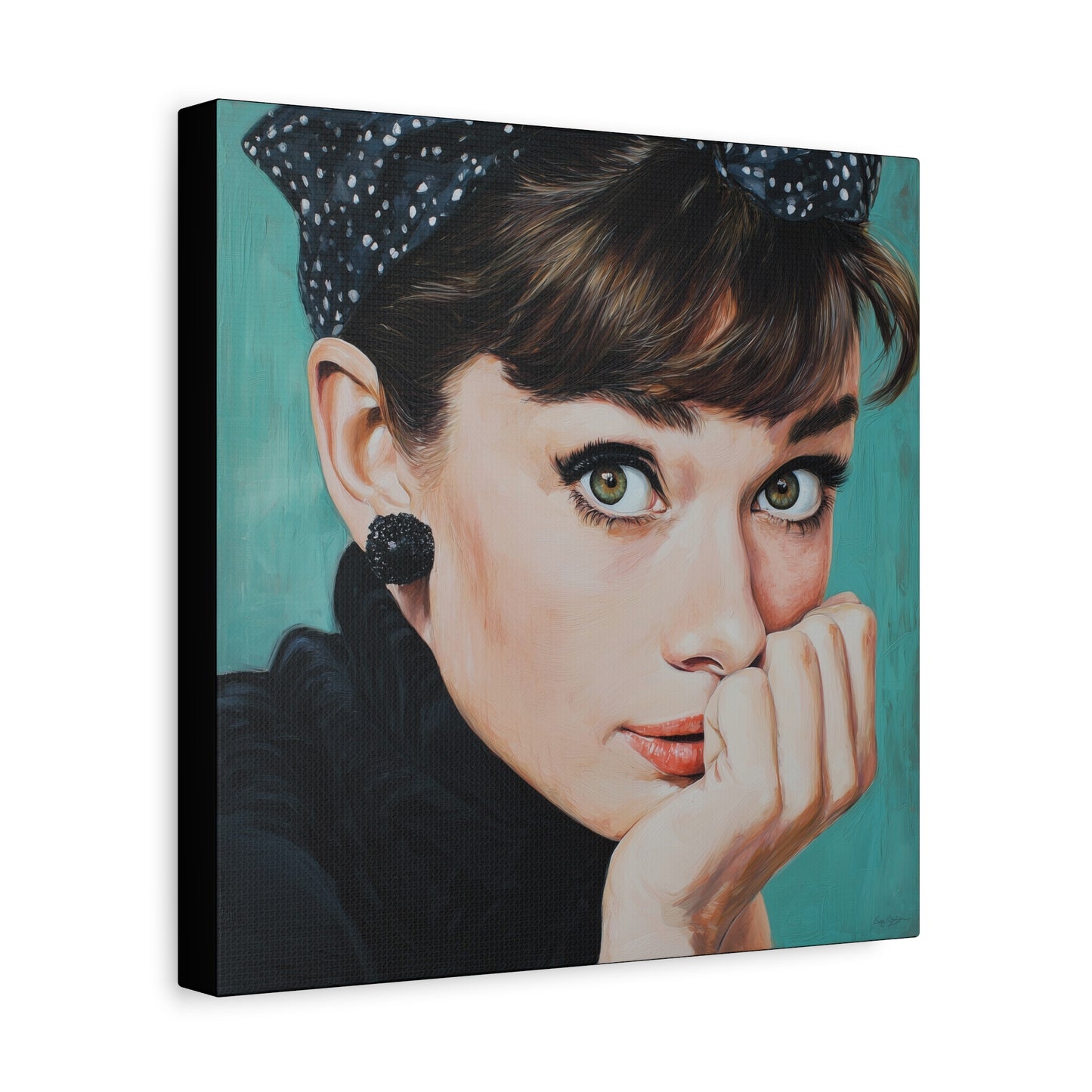 Gallery Wrapped Canvas, The Diva Project Art Canvas, Pinup Art Canvas – Audrey Hepburn - FOUR