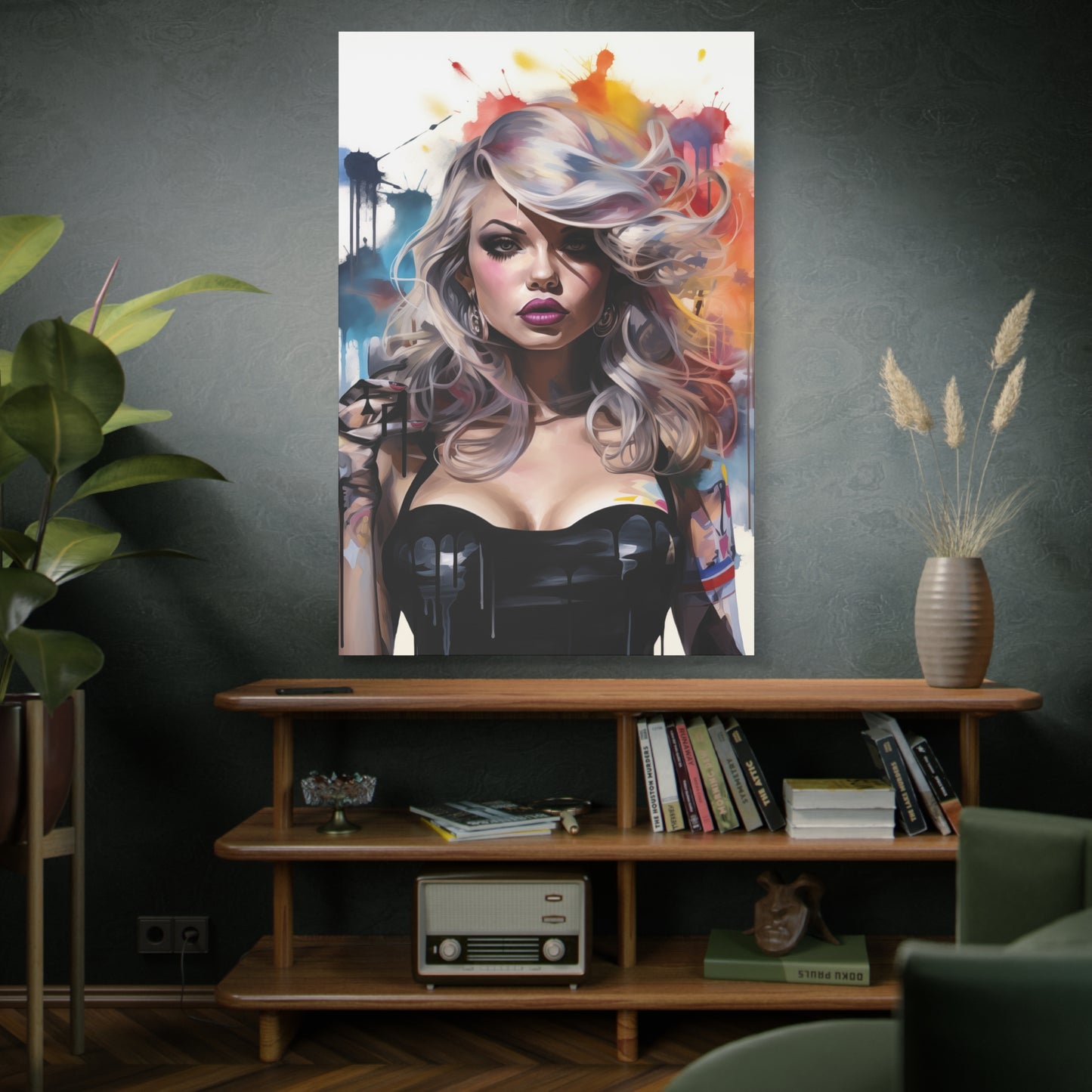 Canvas Wall Art, Gallery Wrapped Pop Art, Femme Doll Wall Art – Zephyr