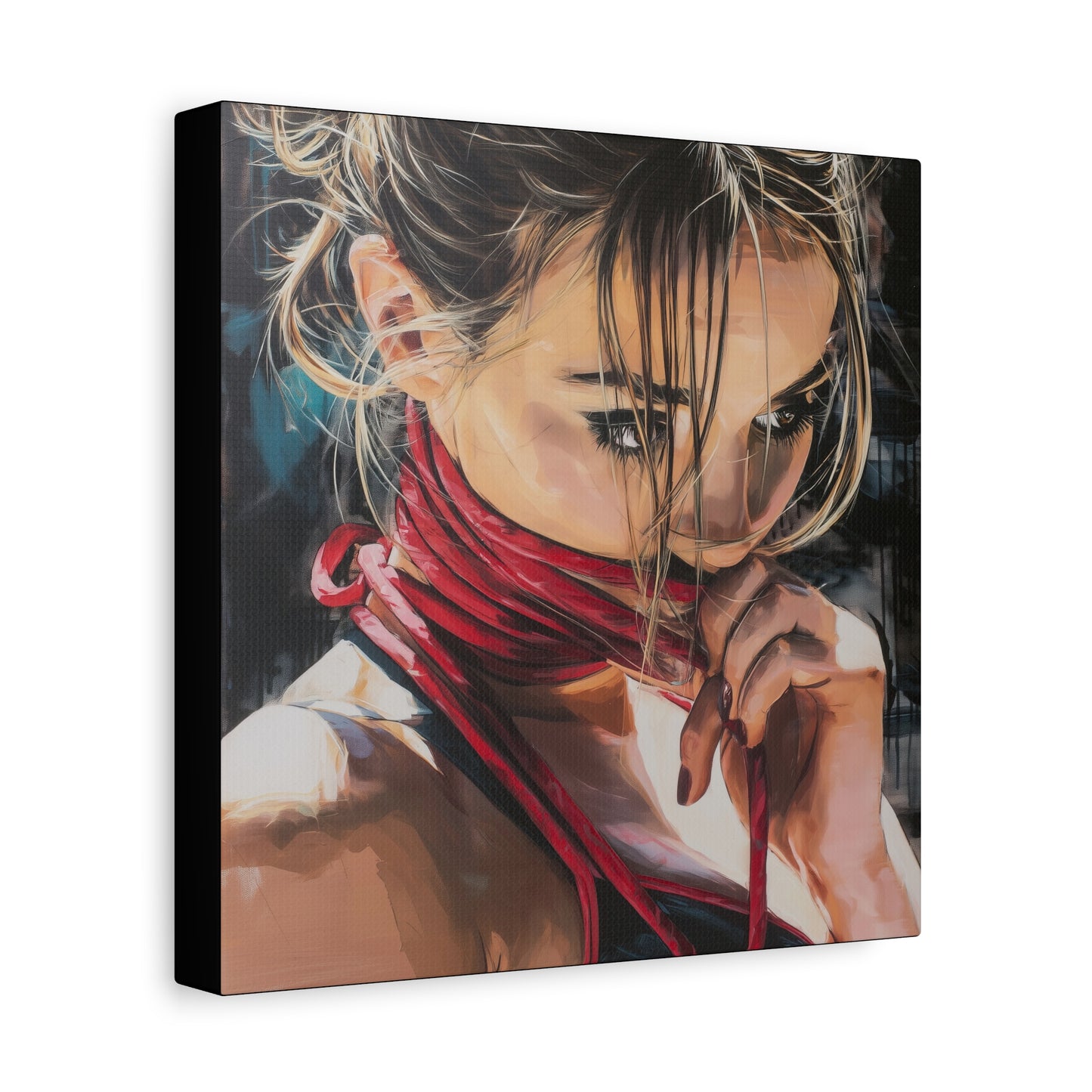 Gallery Wrapped Canvas, Ropes and Reverence Art Canvas, Erotic Shibari Art Canvas – Aya