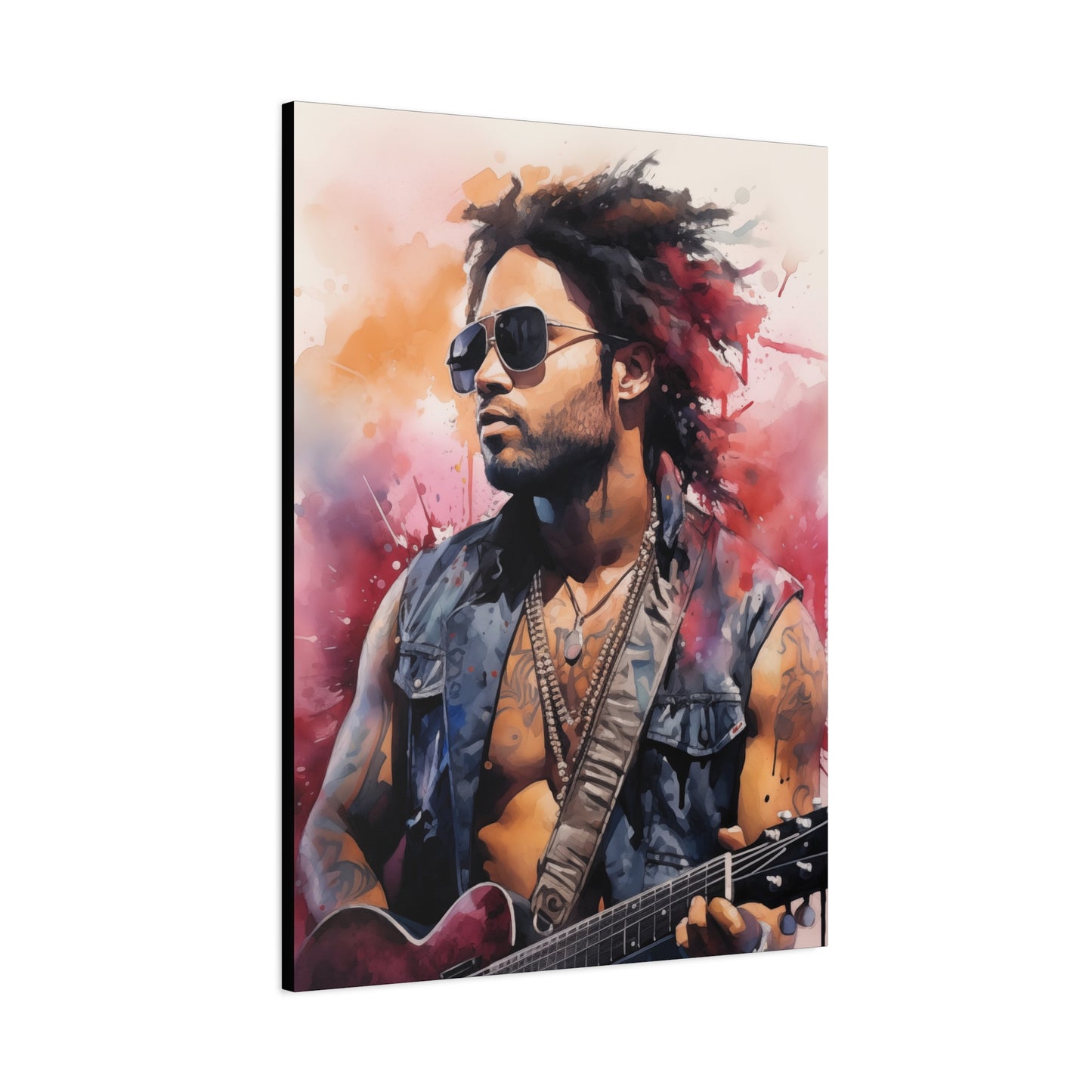 Gallery Wrapped Canvas, Celebrity Inspired, Pop Art Canvas – Lenny