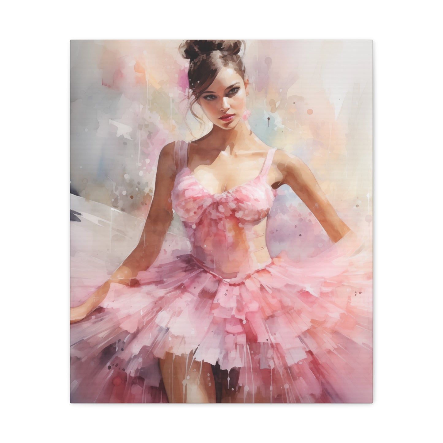 Gallery Wrapped Canvas, Ballerina Beauty, Ballet Art Canvas – Lily