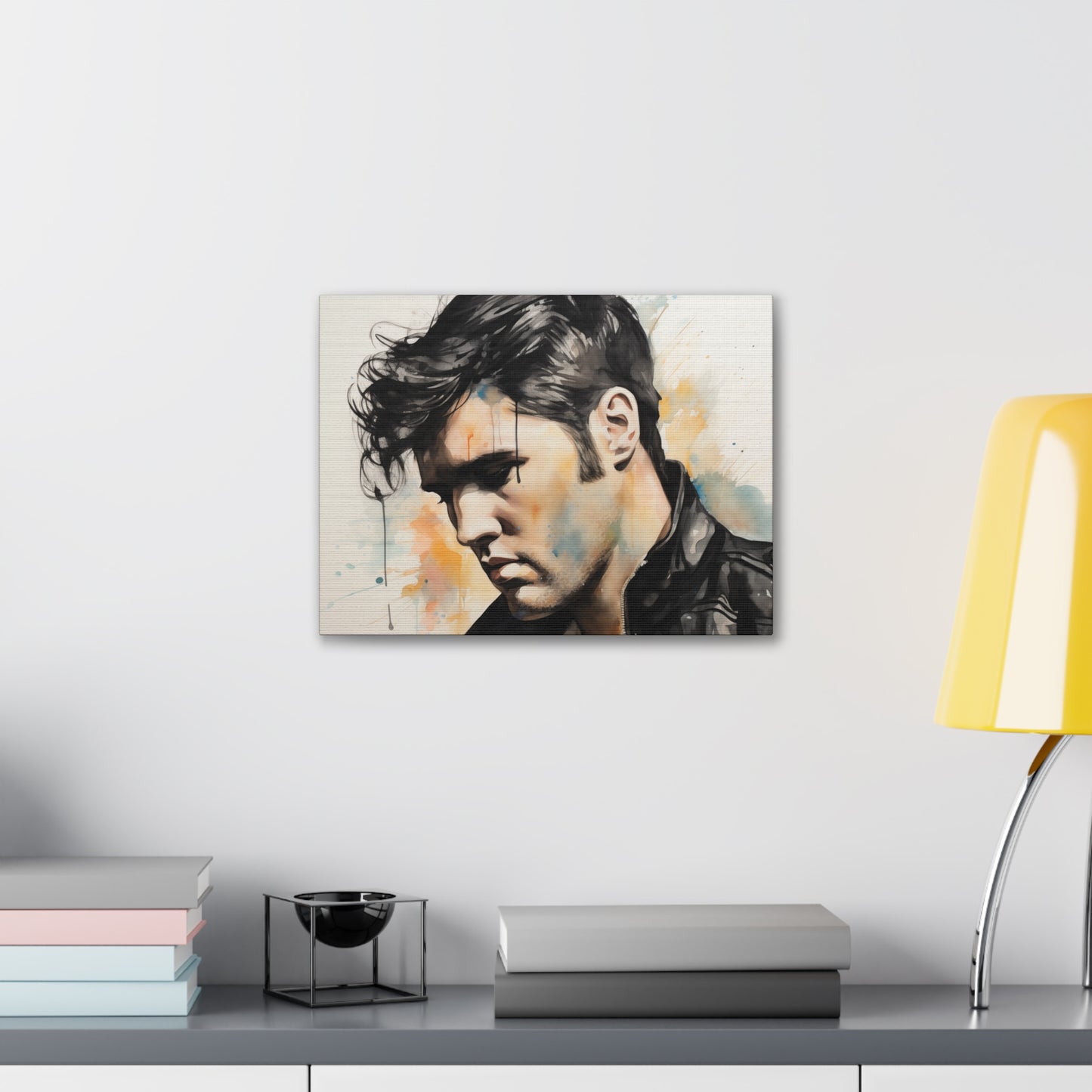 Gallery Wrapped Canvas, Celebrity Inspired, Pop Art Canvas – Elvis Also