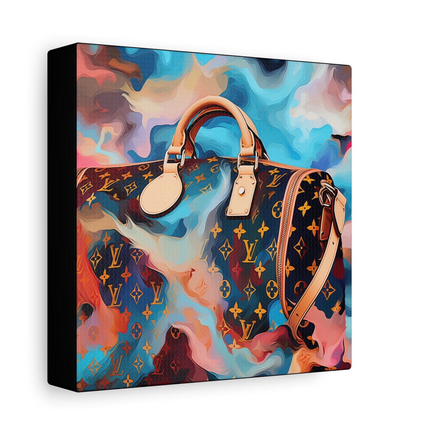 Canvas Gallery Wrap - LV Designer Inspired Wall Art - Abstract
