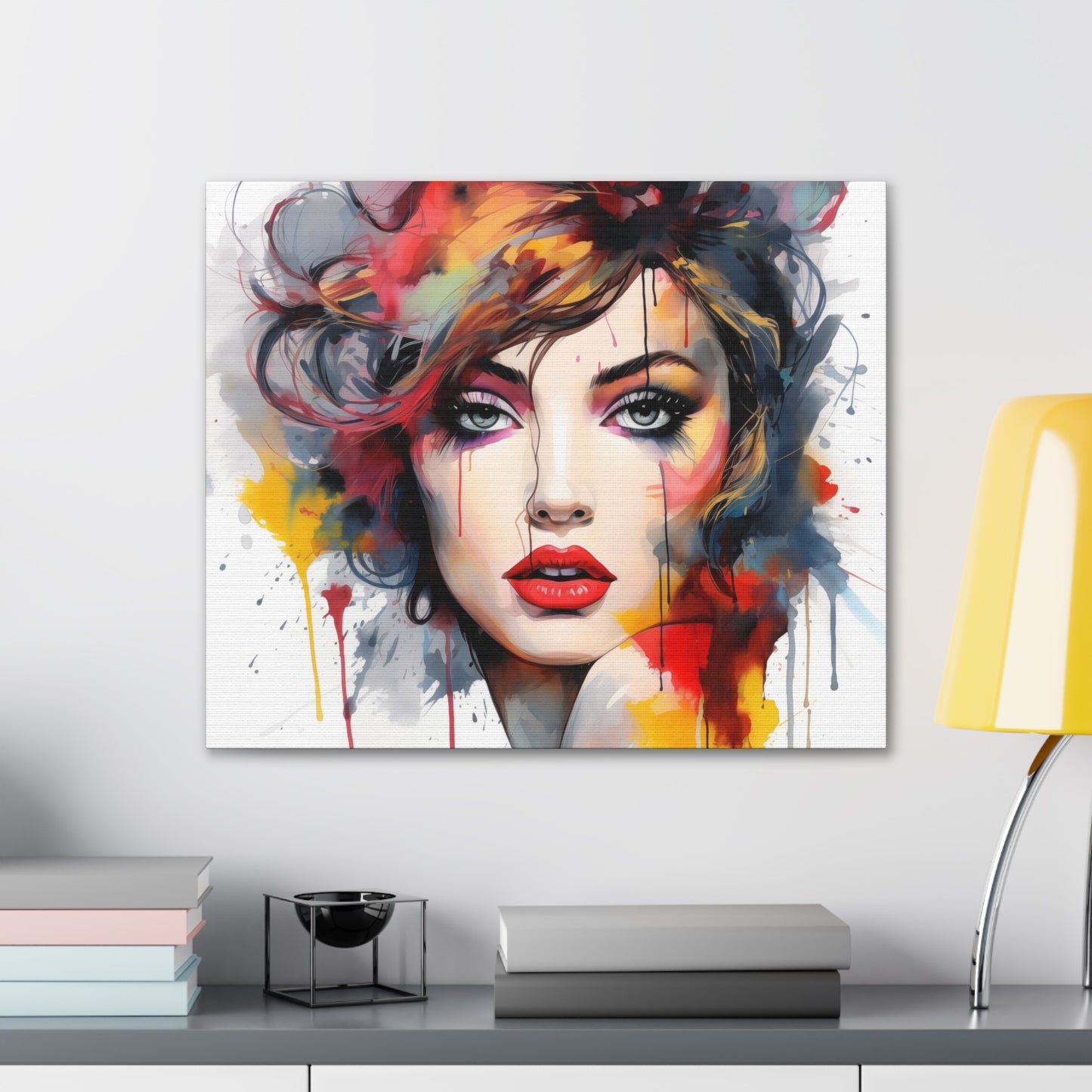 Canvas Wall Art, Gallery Wrapped Pop Art, Femme Doll Wall Art – Alessia