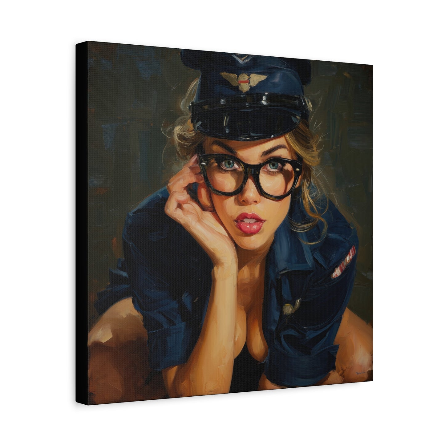 Gallery Wrapped Canvas, Liberty and Lace Art Canvas, Erotic Pinup Art Canvas – Savannah