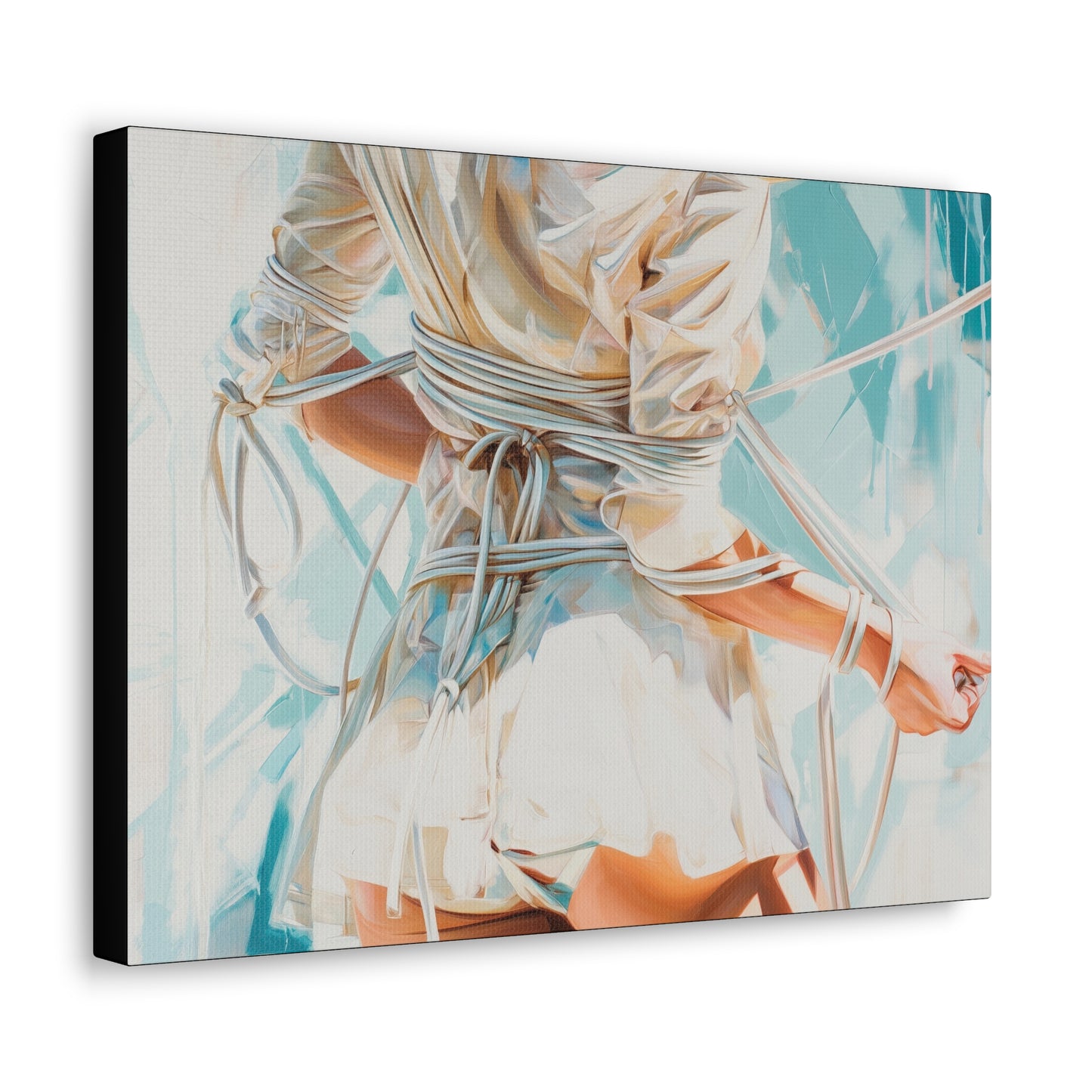 Gallery Wrapped Canvas, Ropes and Reverence Art Canvas, Erotic Shibari Art Canvas – Hannah's Sister