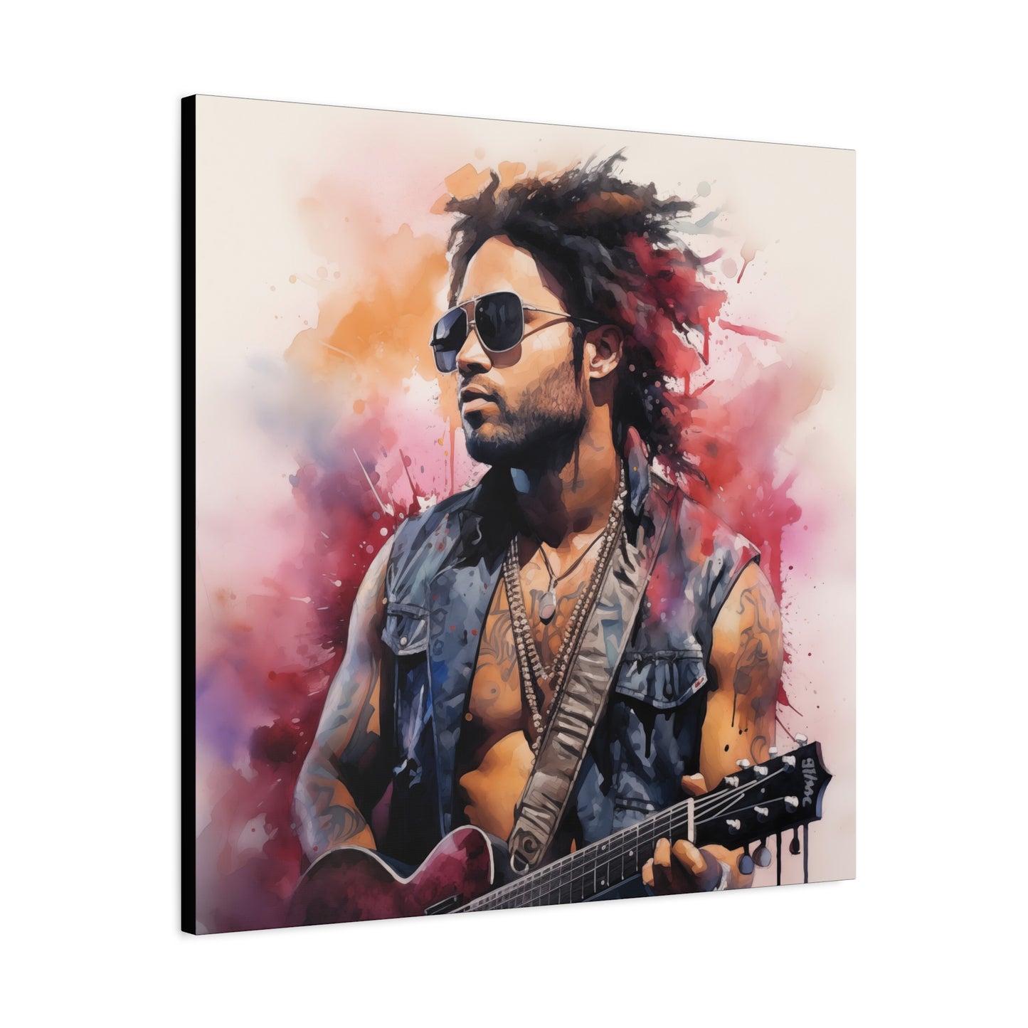 Gallery Wrapped Canvas, Celebrity Inspired, Pop Art Canvas – Lenny