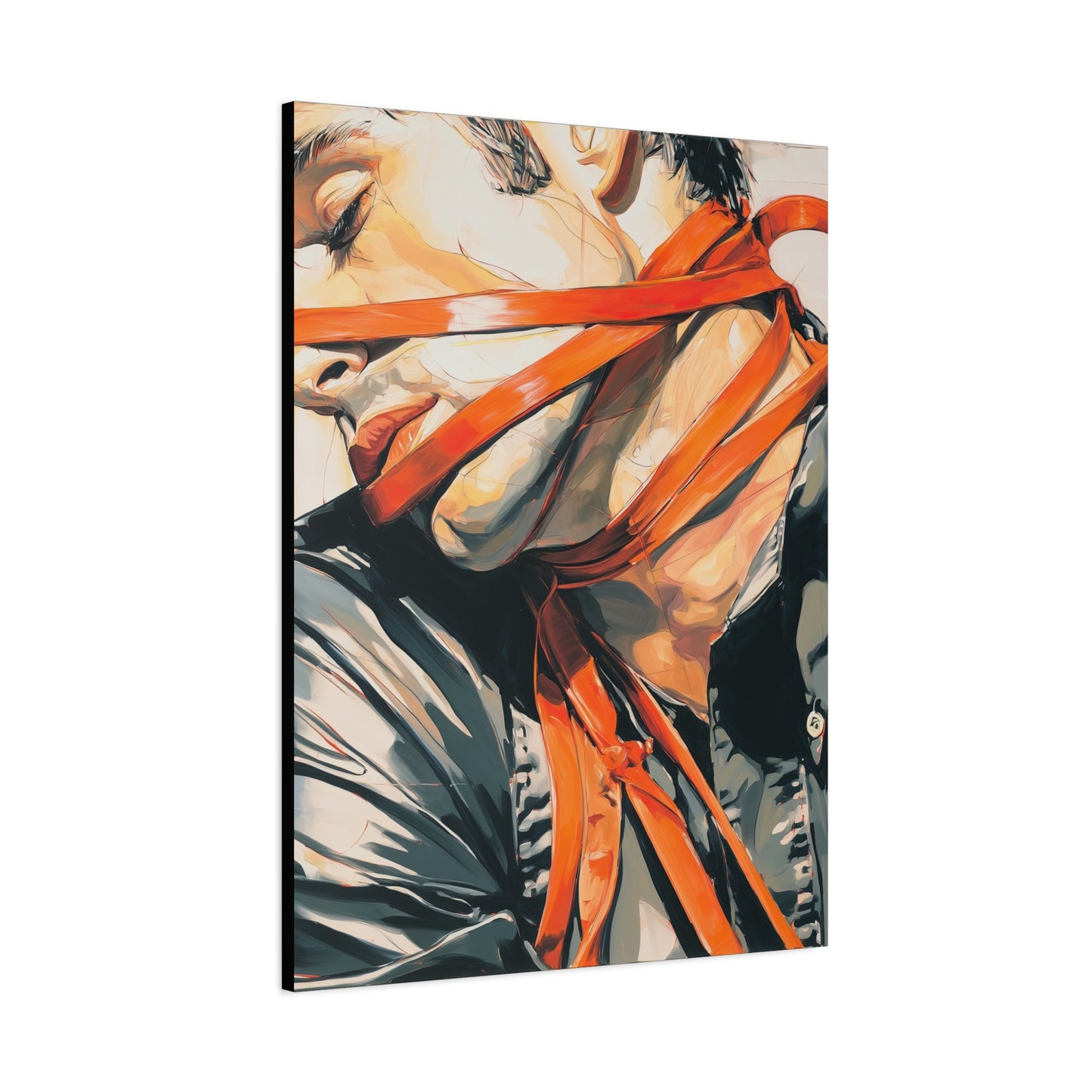 Gallery Wrapped Canvas, Ropes and Reverence Art Canvas, Erotic Shibari Art Canvas – Ryu
