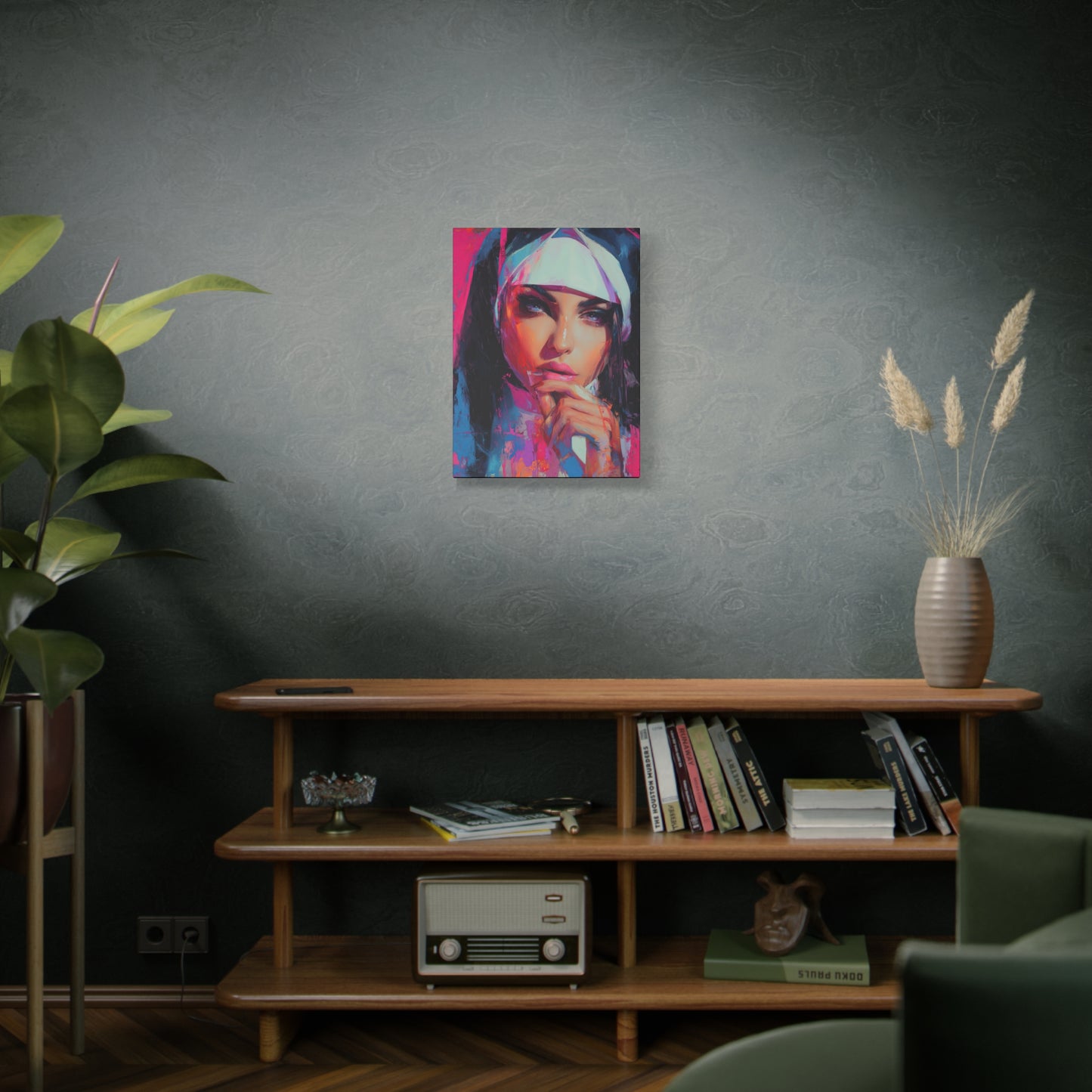 Gallery Wrapped Canvas, Habits and Heresy Art Canvas, Naughty Nuns Art Canvas – Sister Lucienne