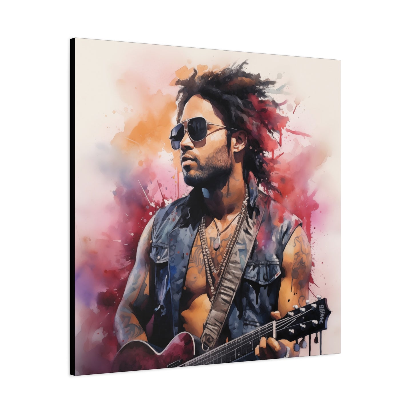 Gallery Wrapped Canvas, Celebrity Inspired, Pop Art Canvas – Lenny