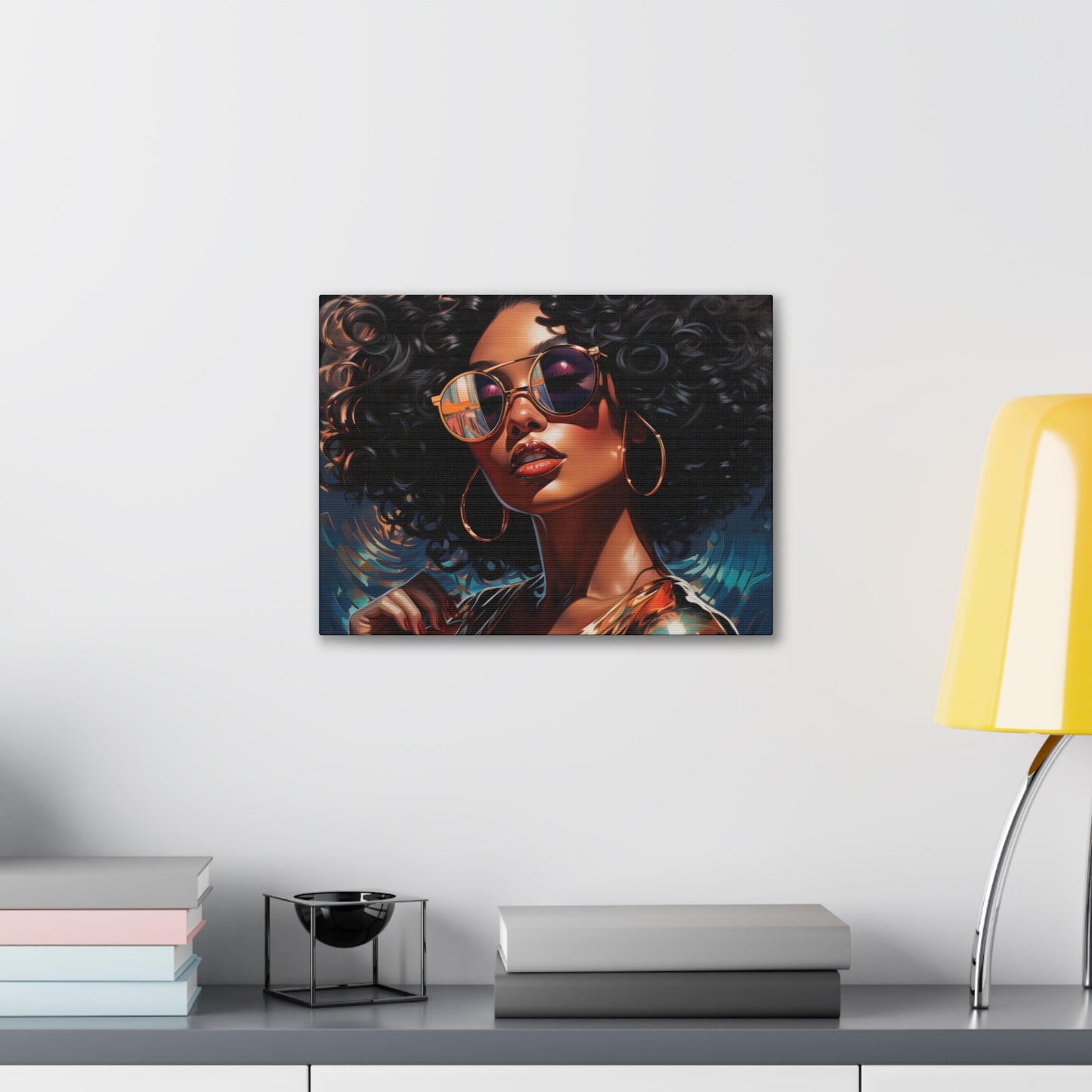 Gallery Wrapped Canvas, Retro Urban Queen, Femme Doll Art Canvas – Kesha
