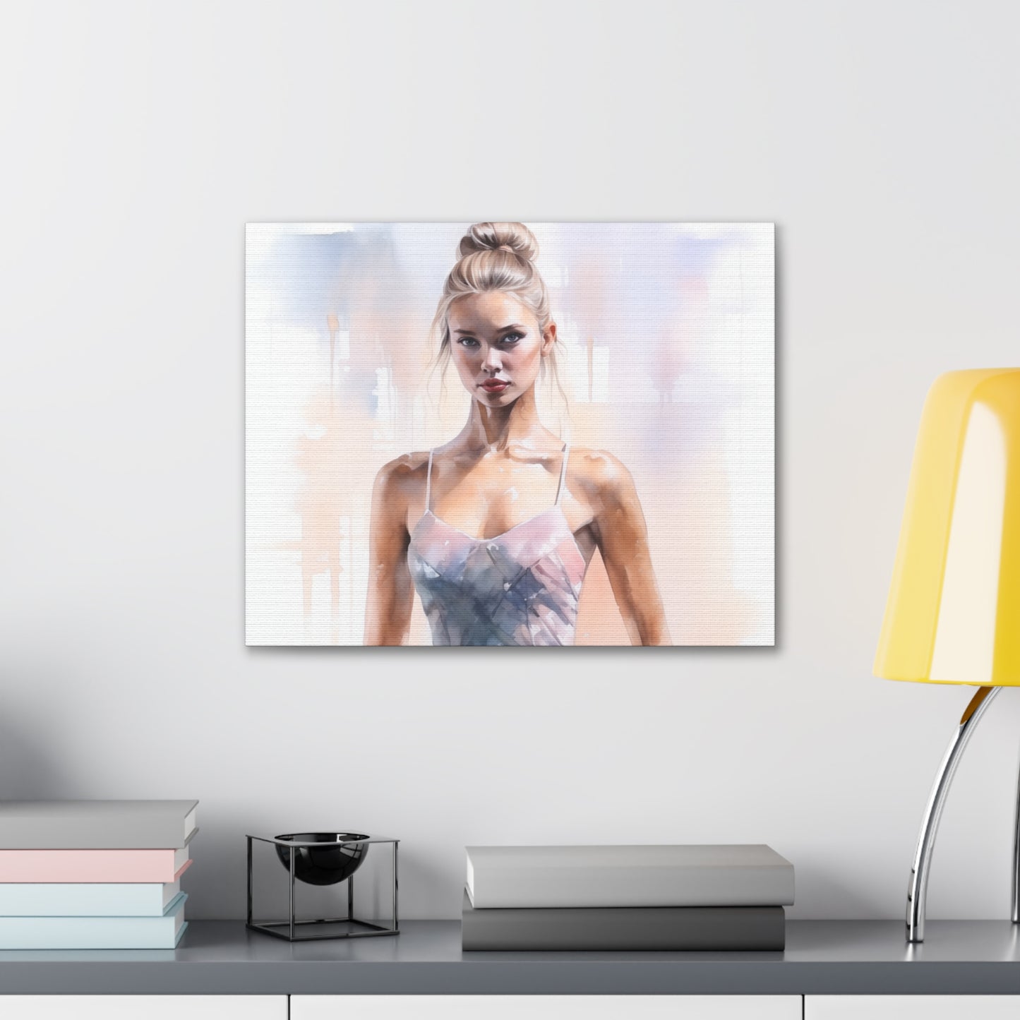 Gallery Wrapped Canvas, Ballerina Beauty, Ballet Art Canvas – Samantha