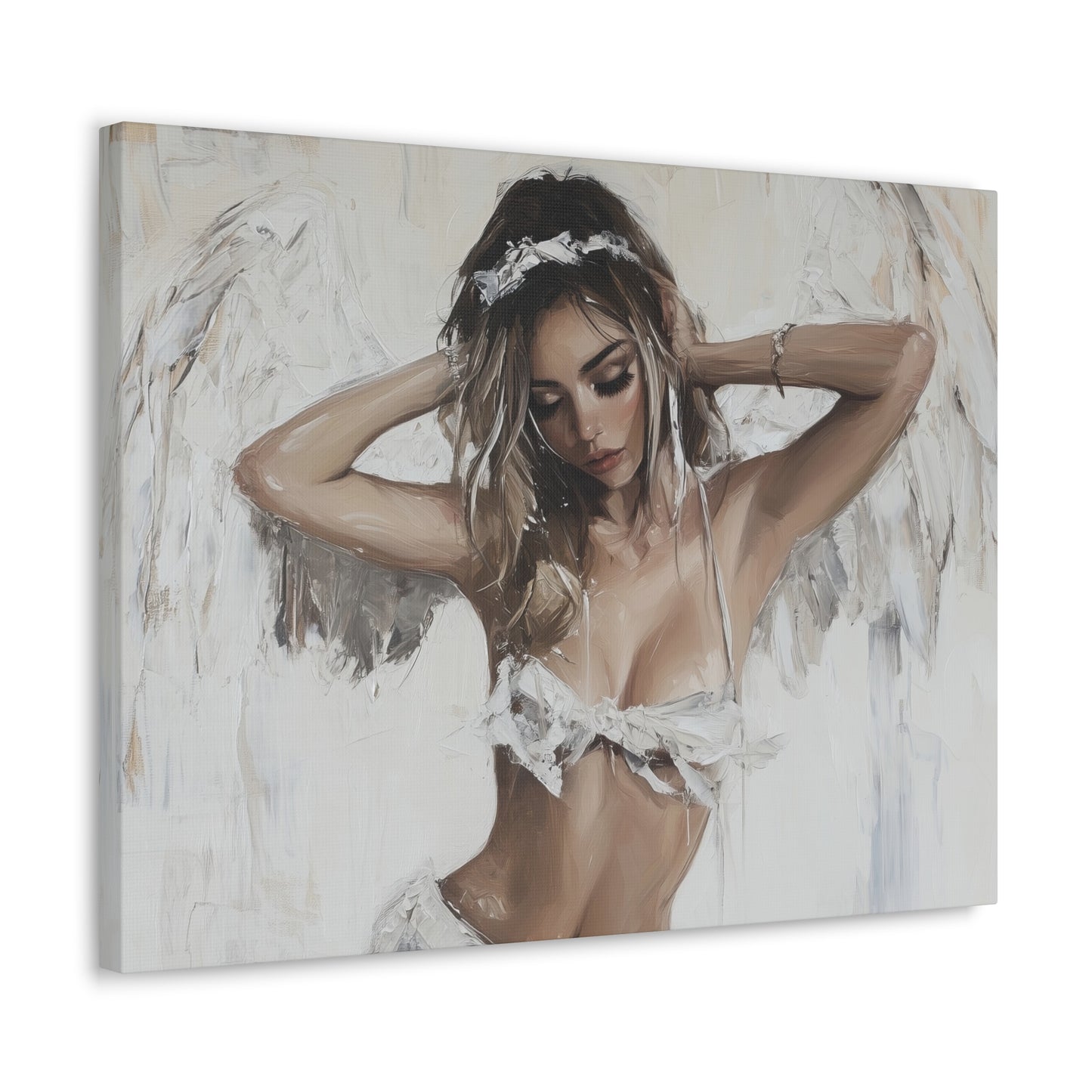 Gallery Wrapped Canvas, Sinners and Saints Art Canvas, Erotic Pinup Art Canvas – Holly