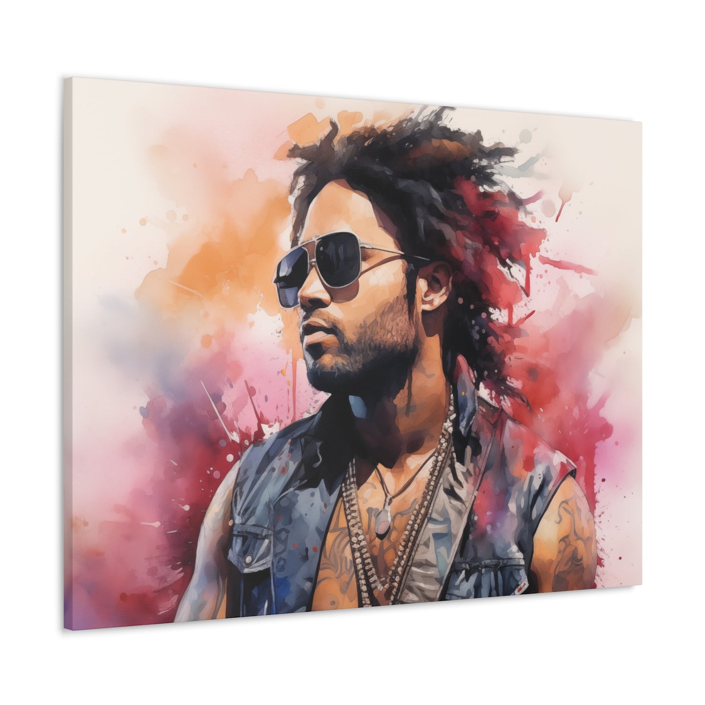 Gallery Wrapped Canvas, Celebrity Inspired, Pop Art Canvas – Lenny