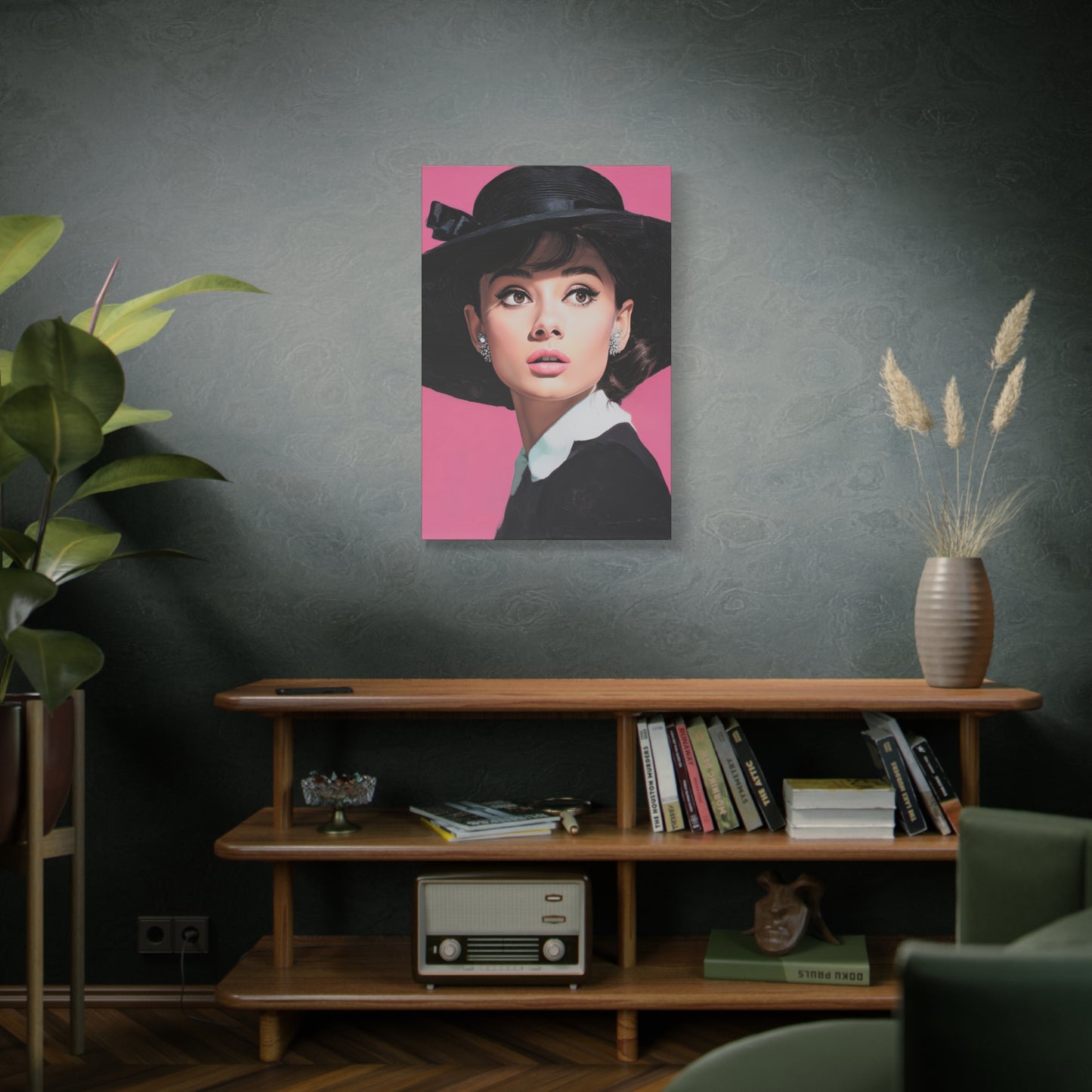 Gallery Wrapped Canvas, The Diva Project Art Canvas, Pinup Art Canvas – Audrey Hepburn - EIGHT