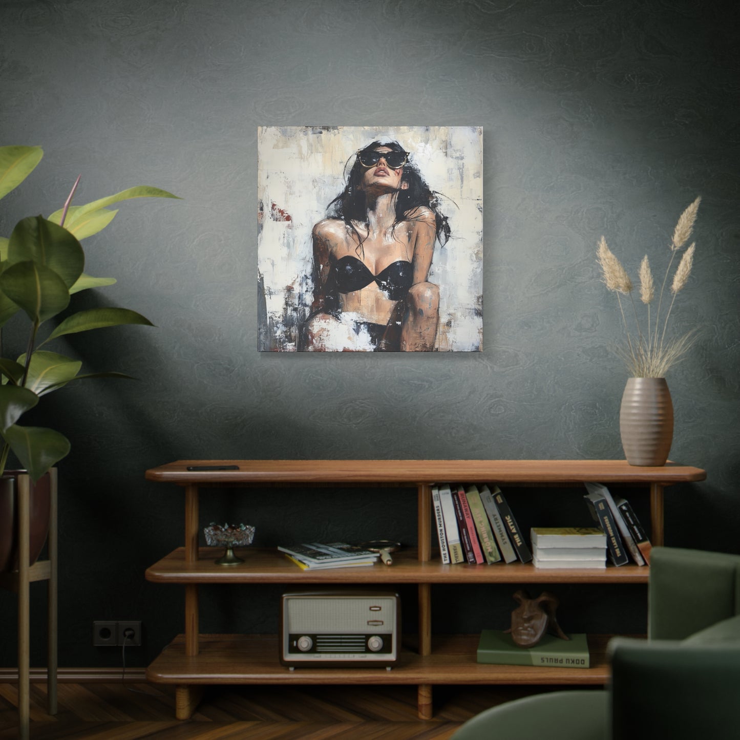 Gallery Wrapped Canvas, Sinners and Saints Art Canvas, Erotic Pinup Art Canvas – Stevie