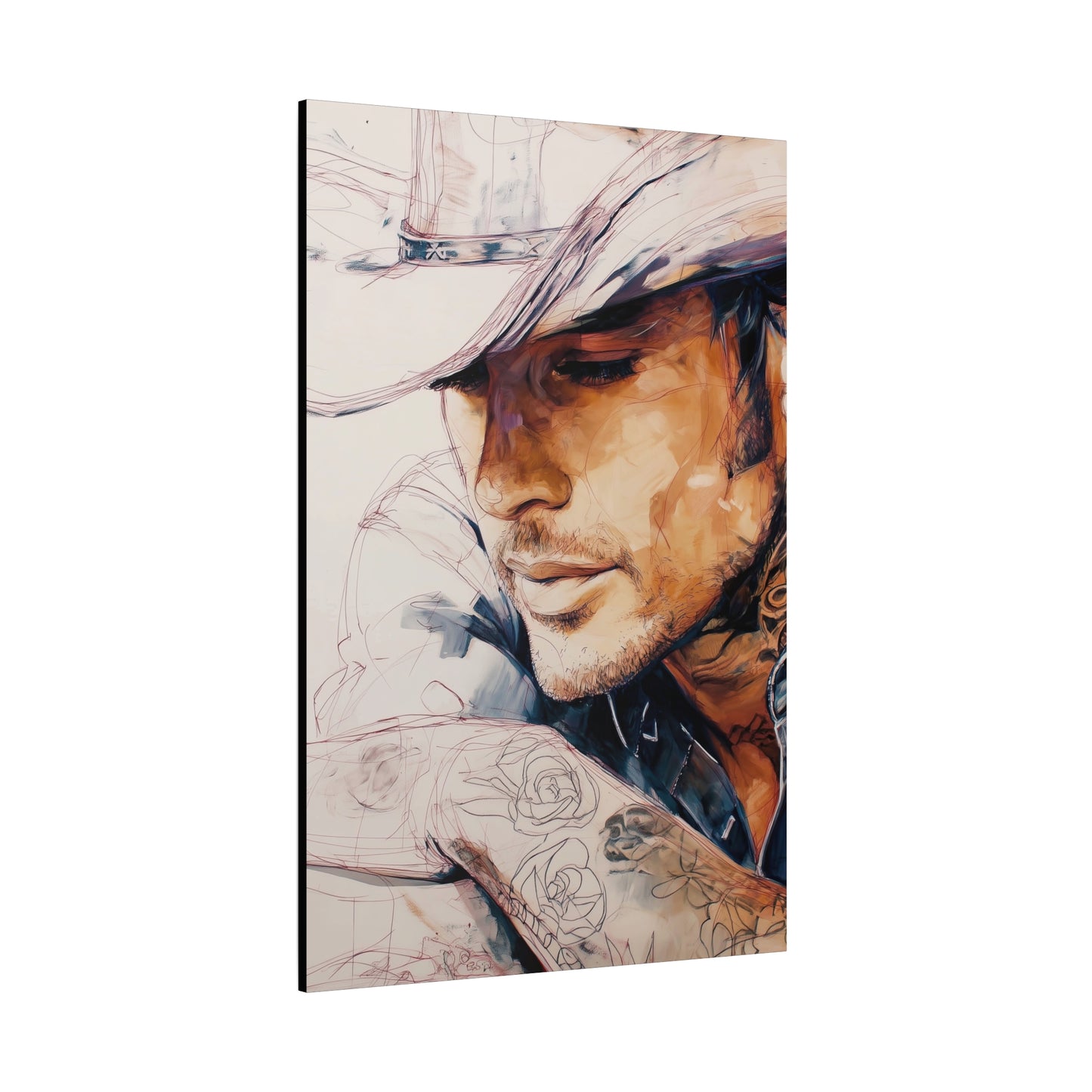 Gallery Wrapped Canvas, Wranglers and Wreckage Art Canvas, Erotic Pinup Art Canvas – Wade
