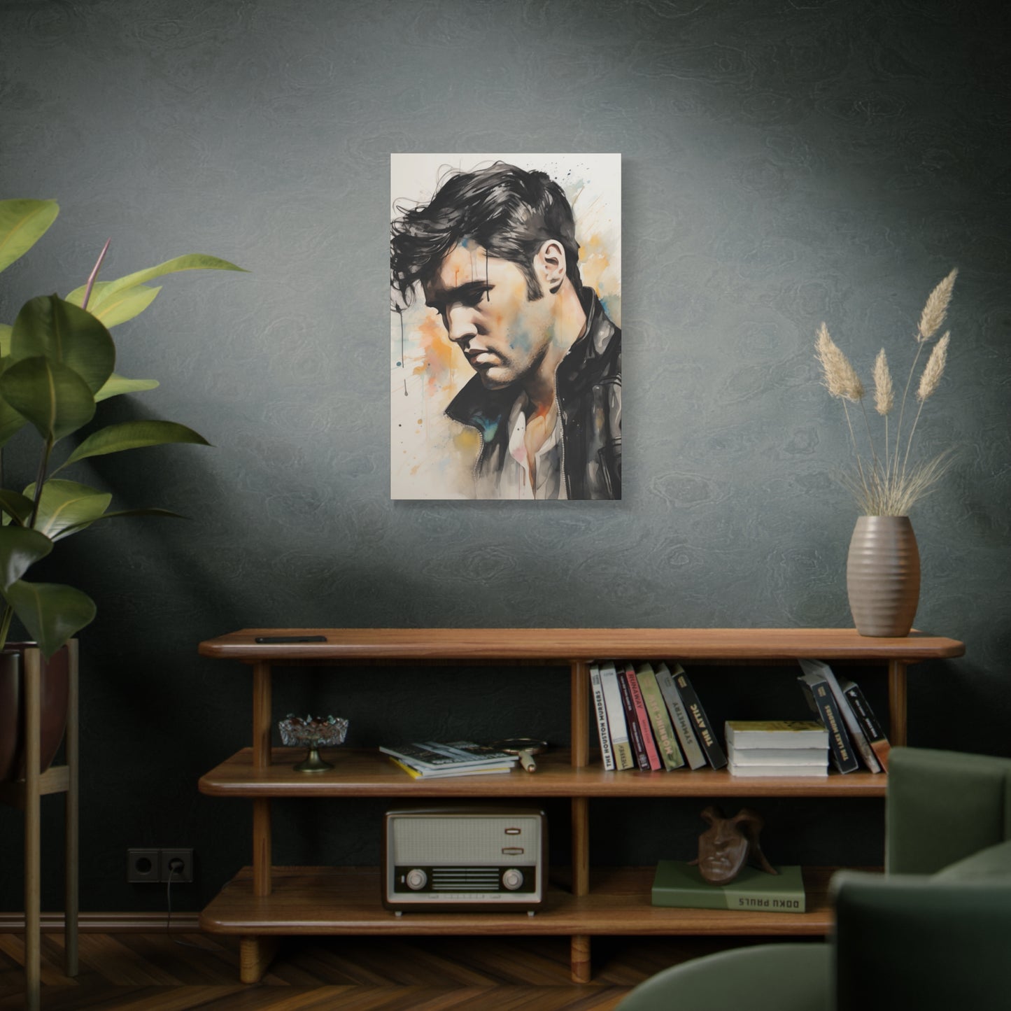 Gallery Wrapped Canvas, Celebrity Inspired, Pop Art Canvas – Elvis Also