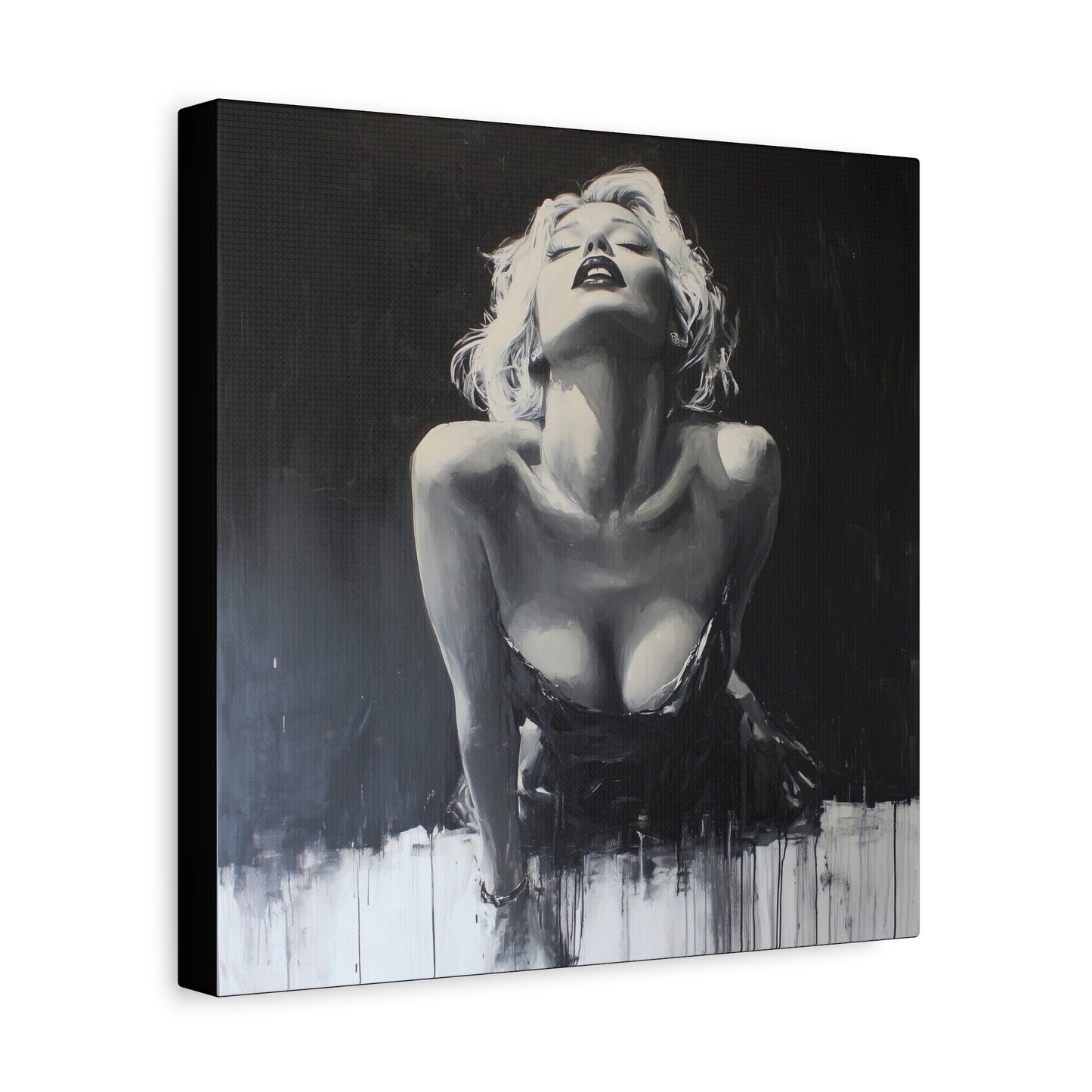 Gallery Wrapped Canvas, Guilt and Grit Adult Art Canvas, Erotic Pinup Art Canvas – Lucia