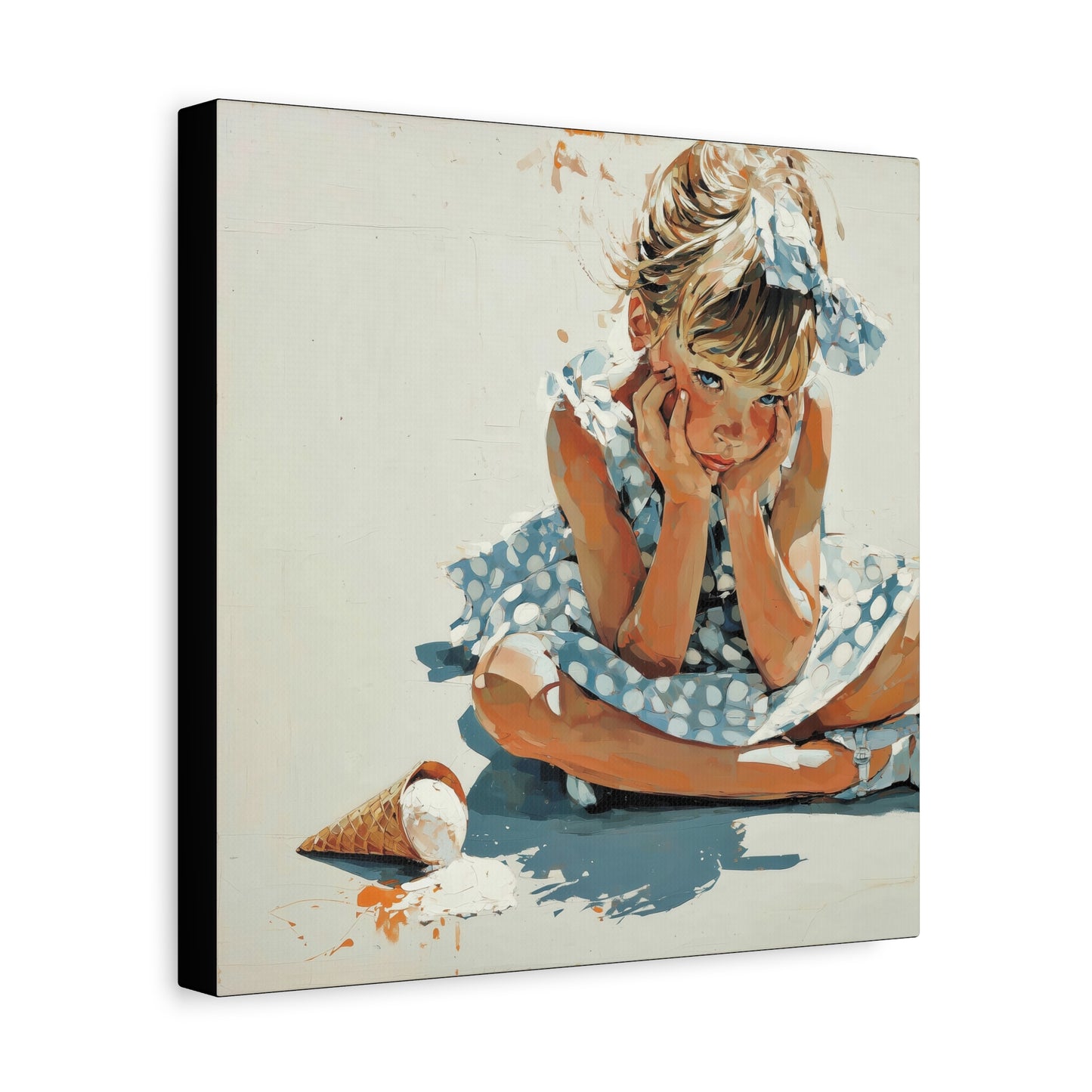 Gallery Wrapped Canvas, Sweet Summer Nostalgia, Sugar and Spice Art Canvas, Ice Cream Dreams Art – Betsy
