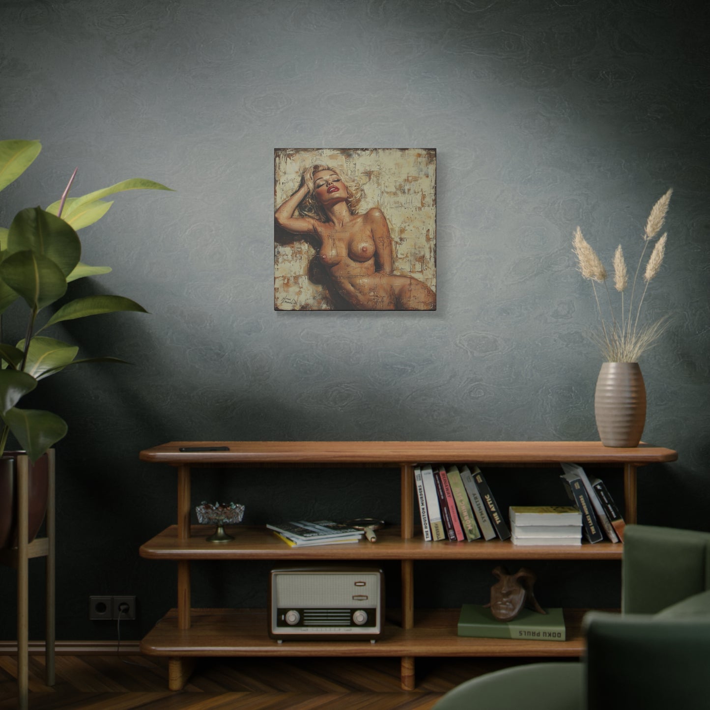 Gallery Wrapped Canvas, Guilt and Grit Adult Art Canvas, Erotic Pinup Art Canvas – Amelie