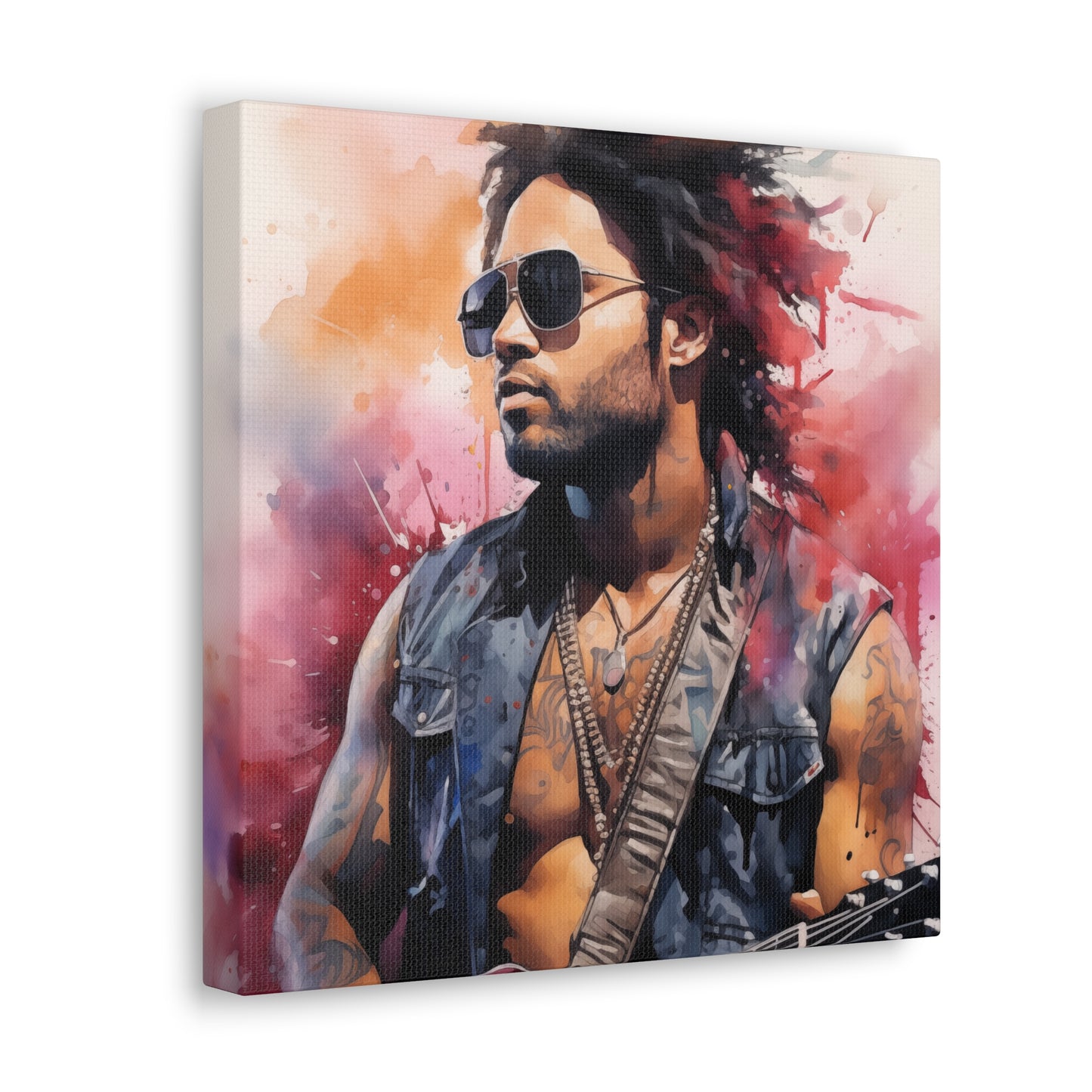 Gallery Wrapped Canvas, Celebrity Inspired, Pop Art Canvas – Lenny