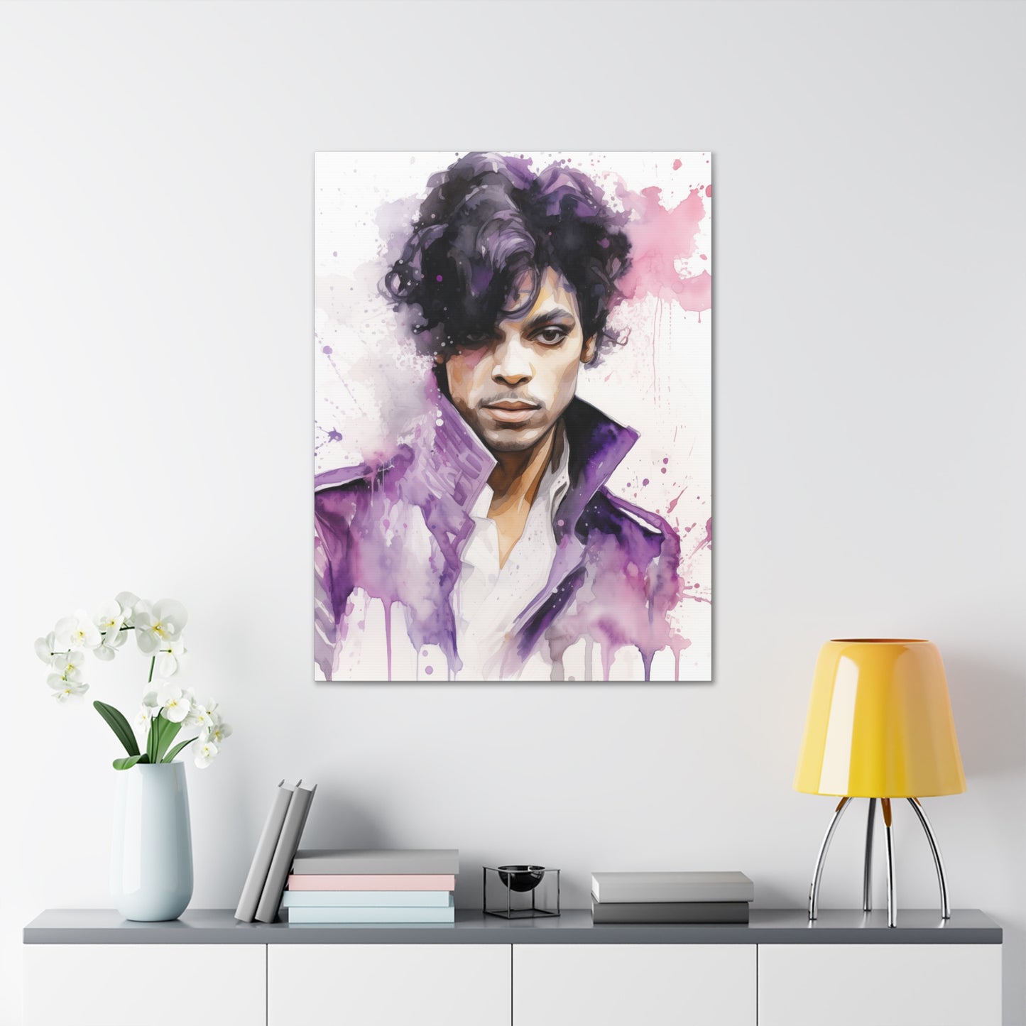 Gallery Wrapped Canvas, Celebrity Inspired, Pop Art Canvas – Prince Rogers
