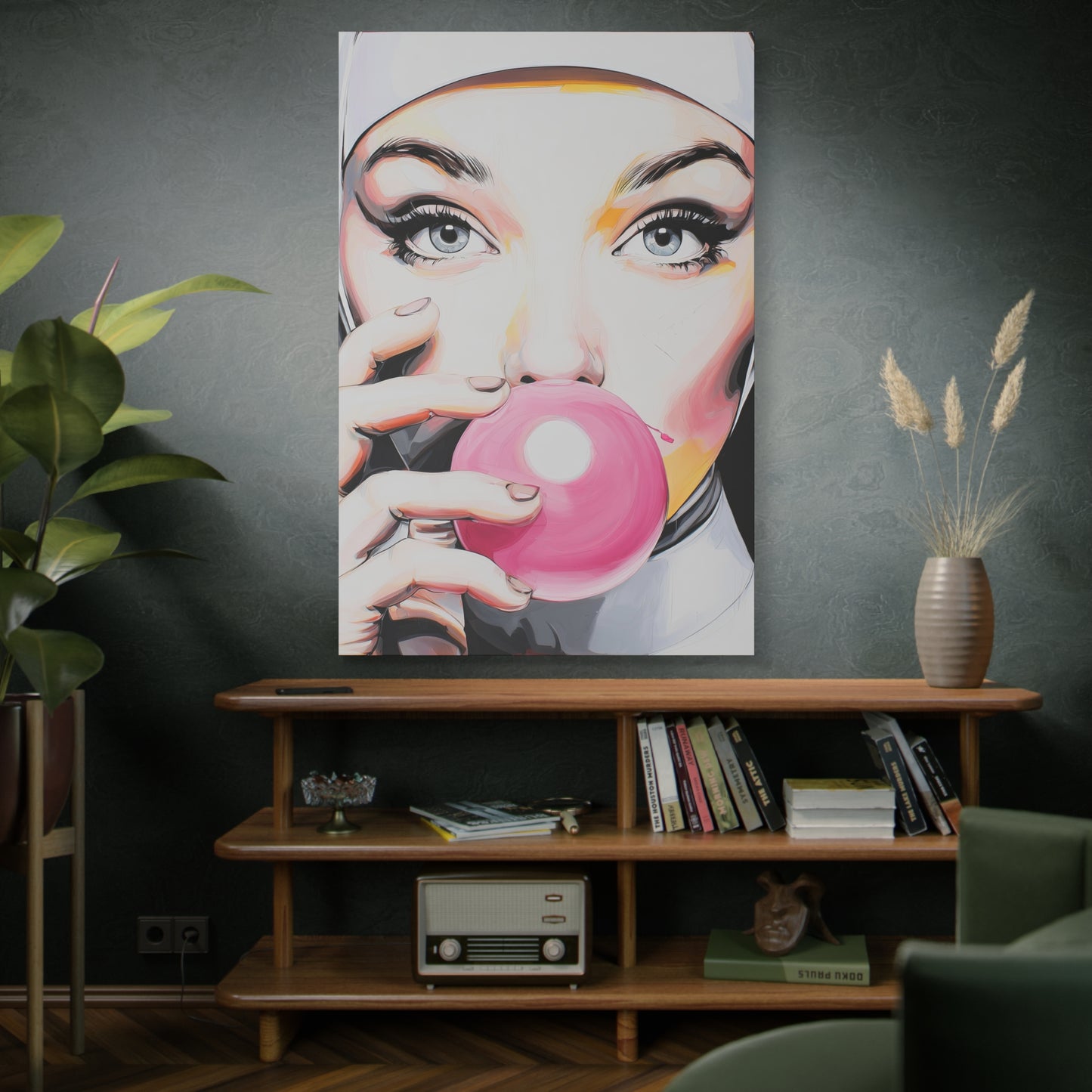 Gallery Wrapped Canvas, Habits and Heresy Art Canvas, Naughty Nuns Art Canvas – Sister Gloria