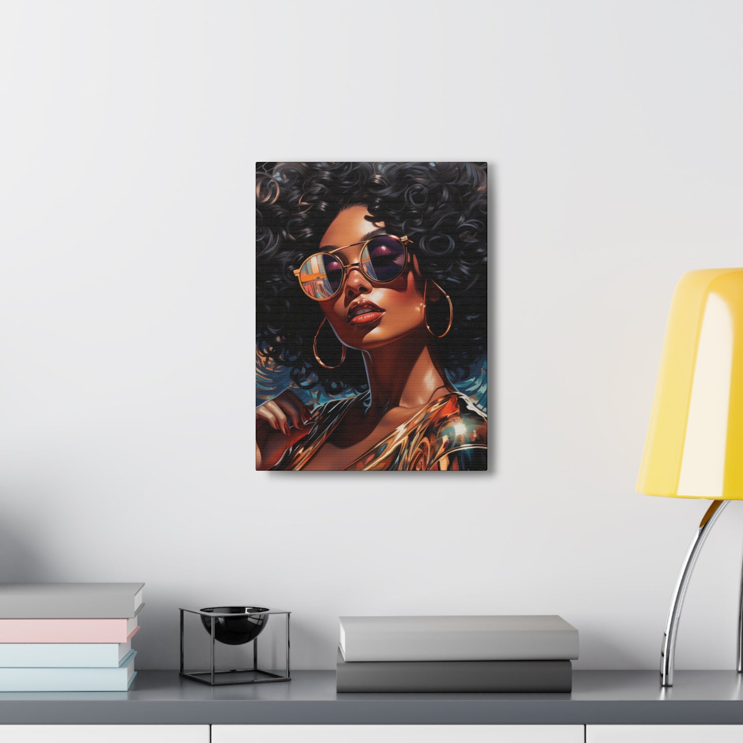 Gallery Wrapped Canvas, Retro Urban Queen, Femme Doll Art Canvas – Kesha