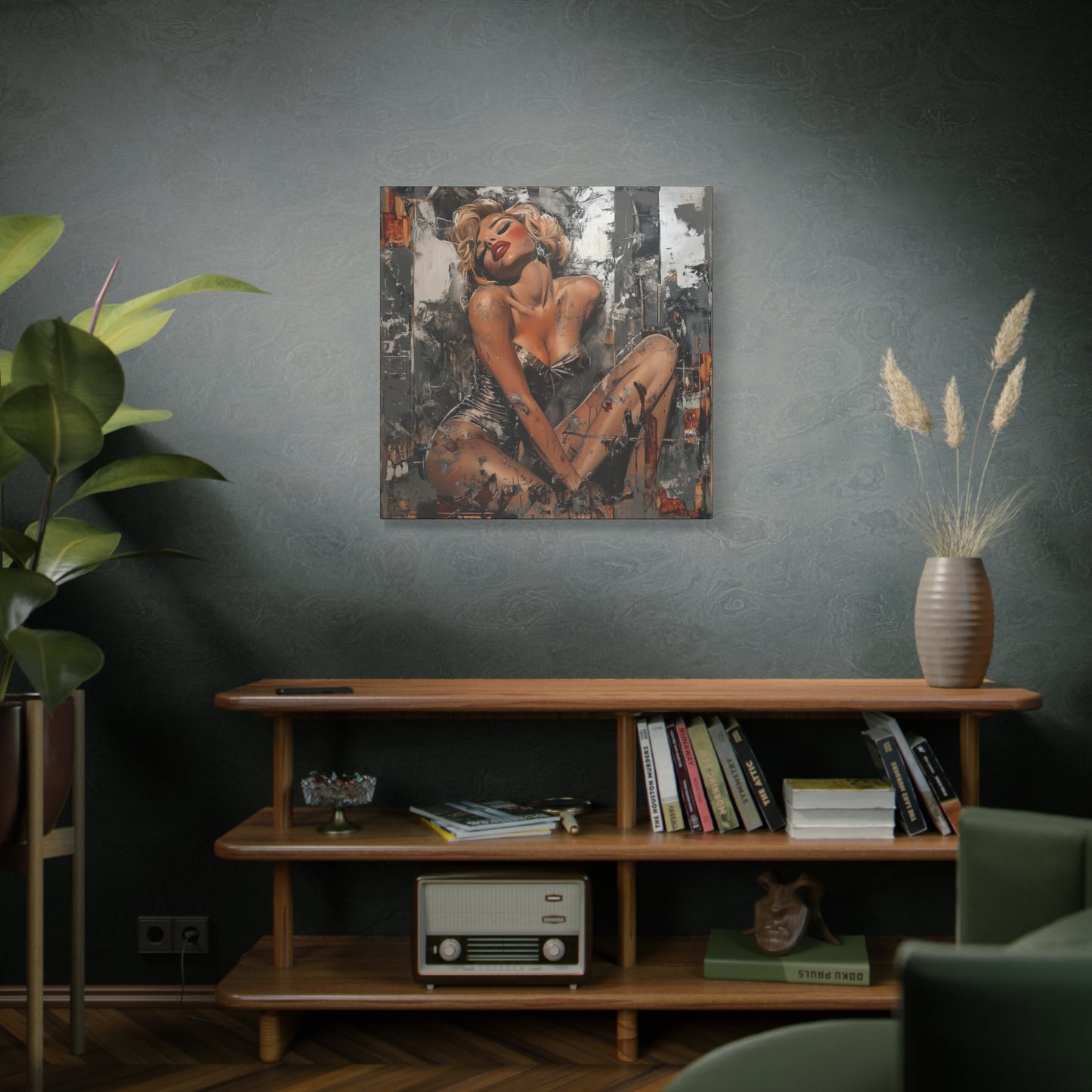 Gallery Wrapped Canvas, Guilt and Grit Adult Art Canvas, Erotic Pinup Art Canvas – Juliette