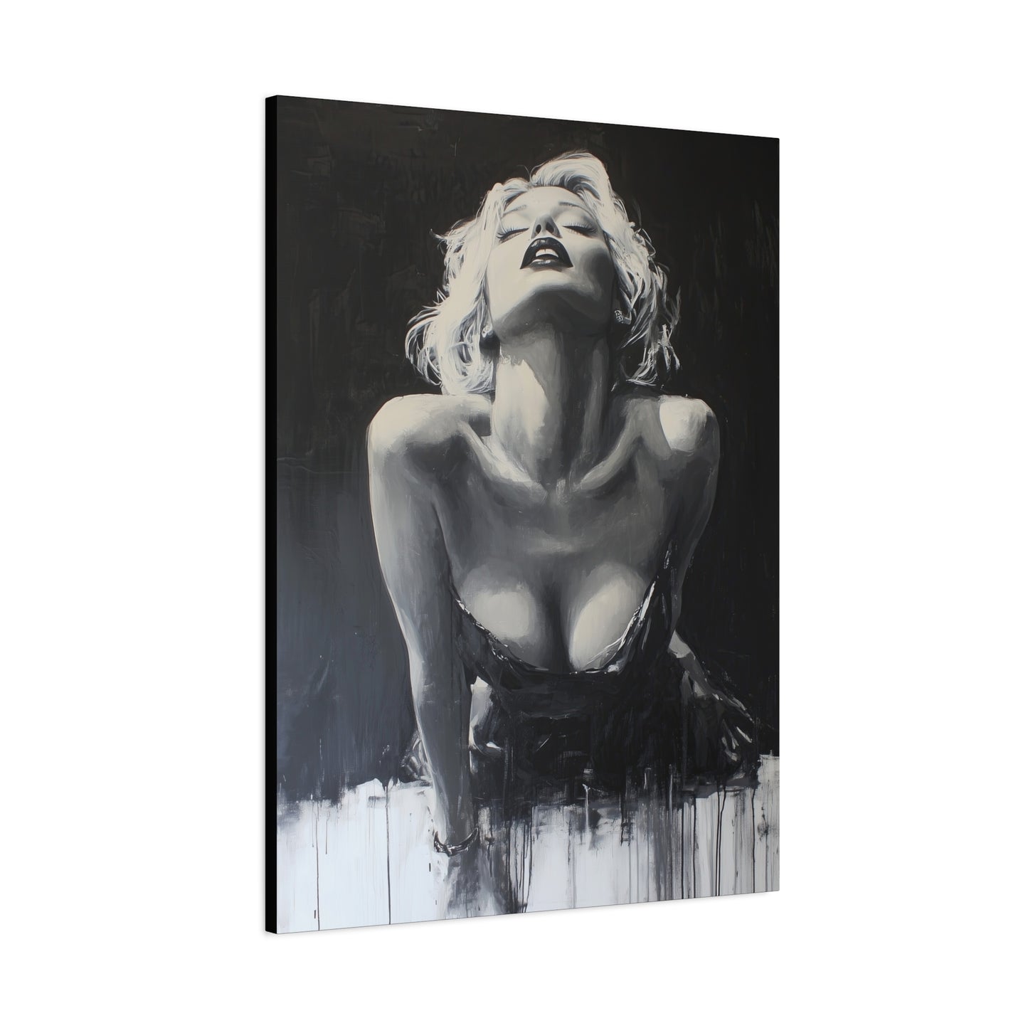 Gallery Wrapped Canvas, Guilt and Grit Adult Art Canvas, Erotic Pinup Art Canvas – Lucia