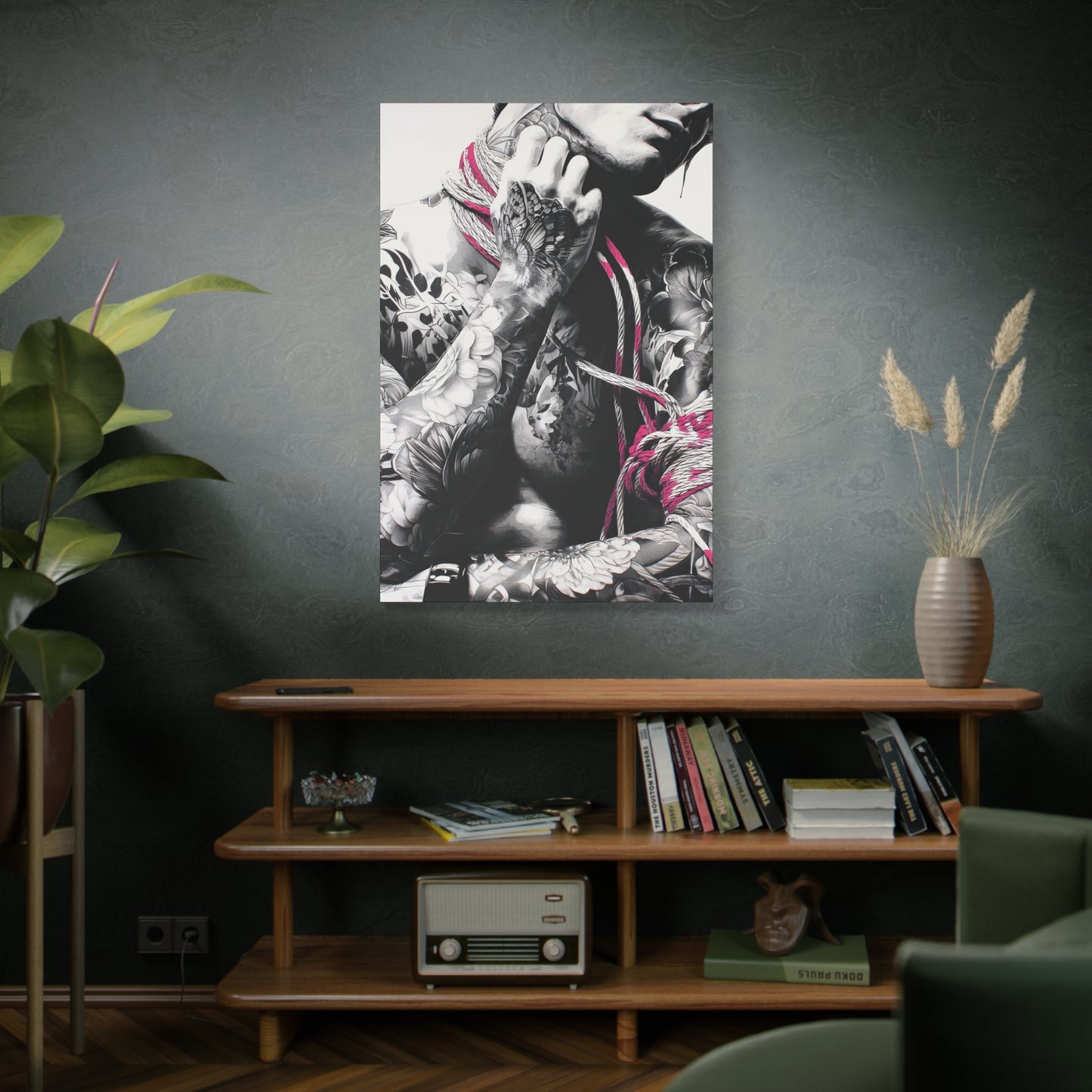 Gallery Wrapped Canvas, Ropes and Reverence Art Canvas, Erotic Shibari Art Canvas – Kaito