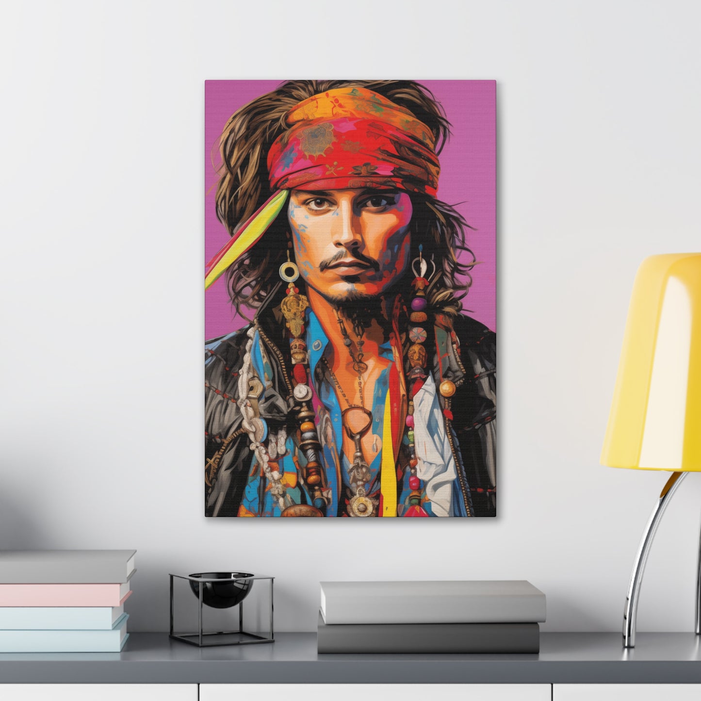 Gallery Wrapped Canvas, Celebrity Inspired, Pop Art Canvas – Johnny Also