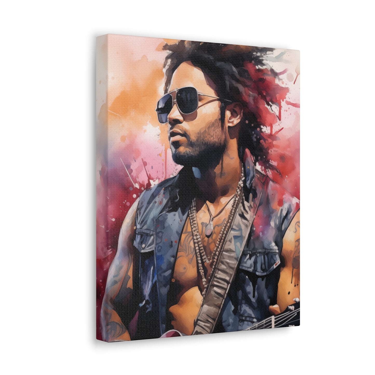 Gallery Wrapped Canvas, Celebrity Inspired, Pop Art Canvas – Lenny