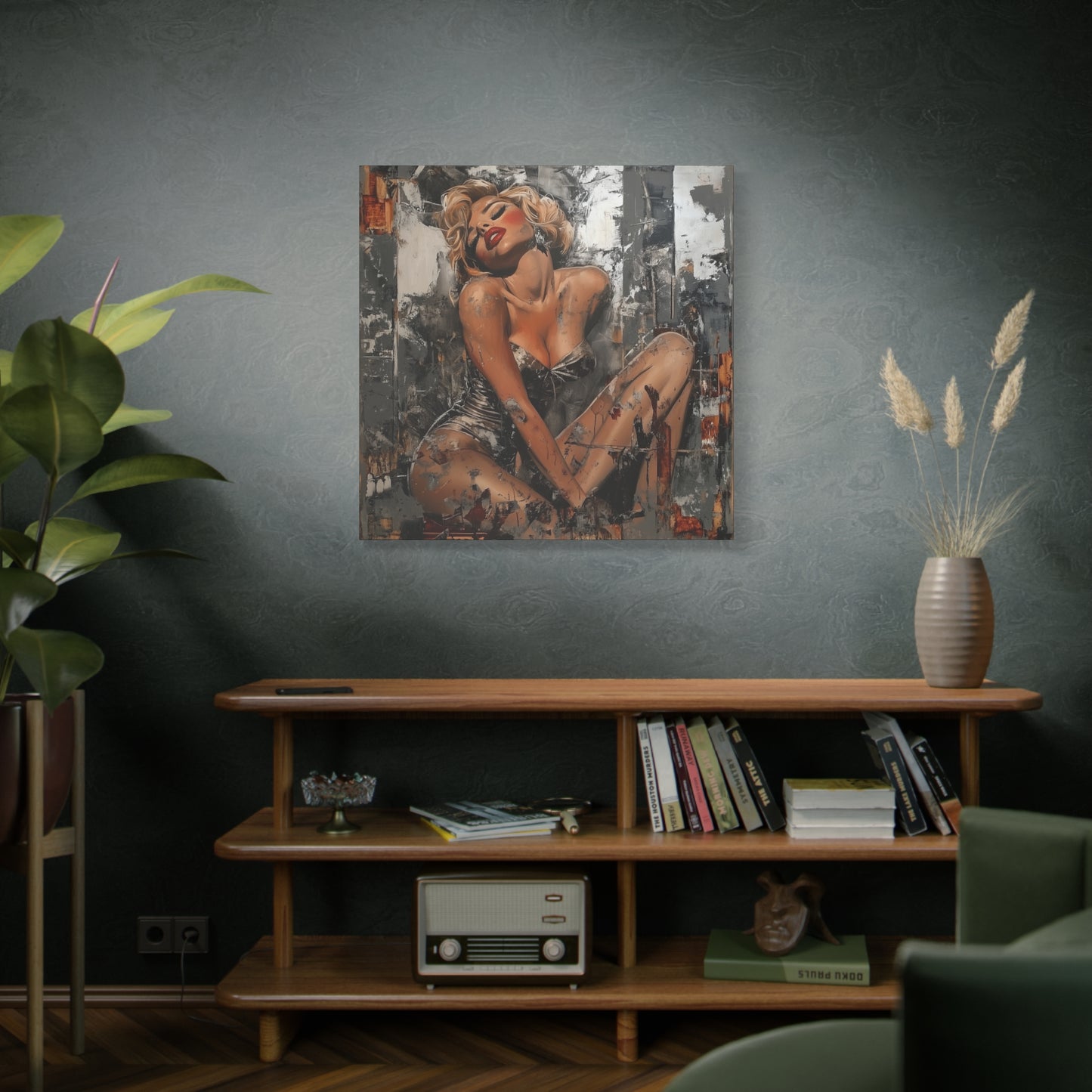 Gallery Wrapped Canvas, Guilt and Grit Adult Art Canvas, Erotic Pinup Art Canvas – Juliette