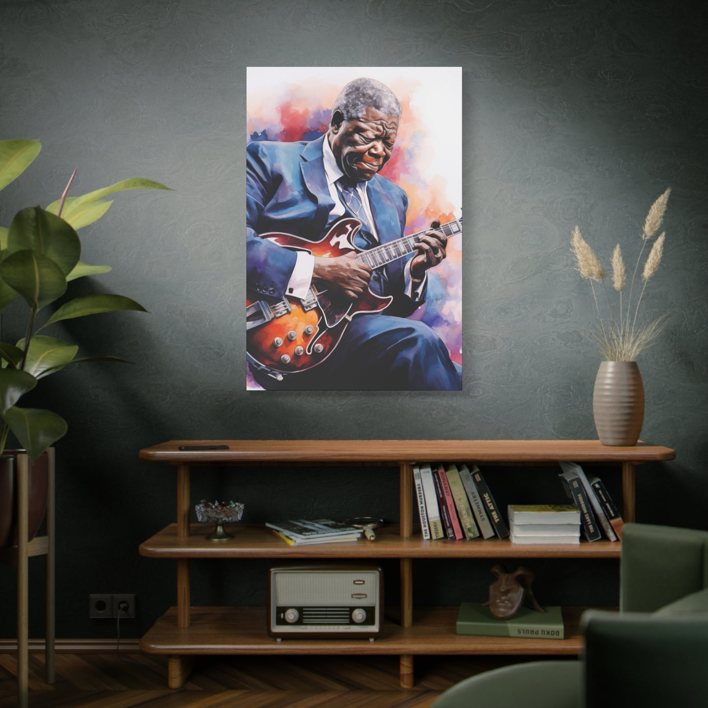 Gallery Wrapped Canvas, Celebrity Inspired, Pop Art Canvas – The King Also