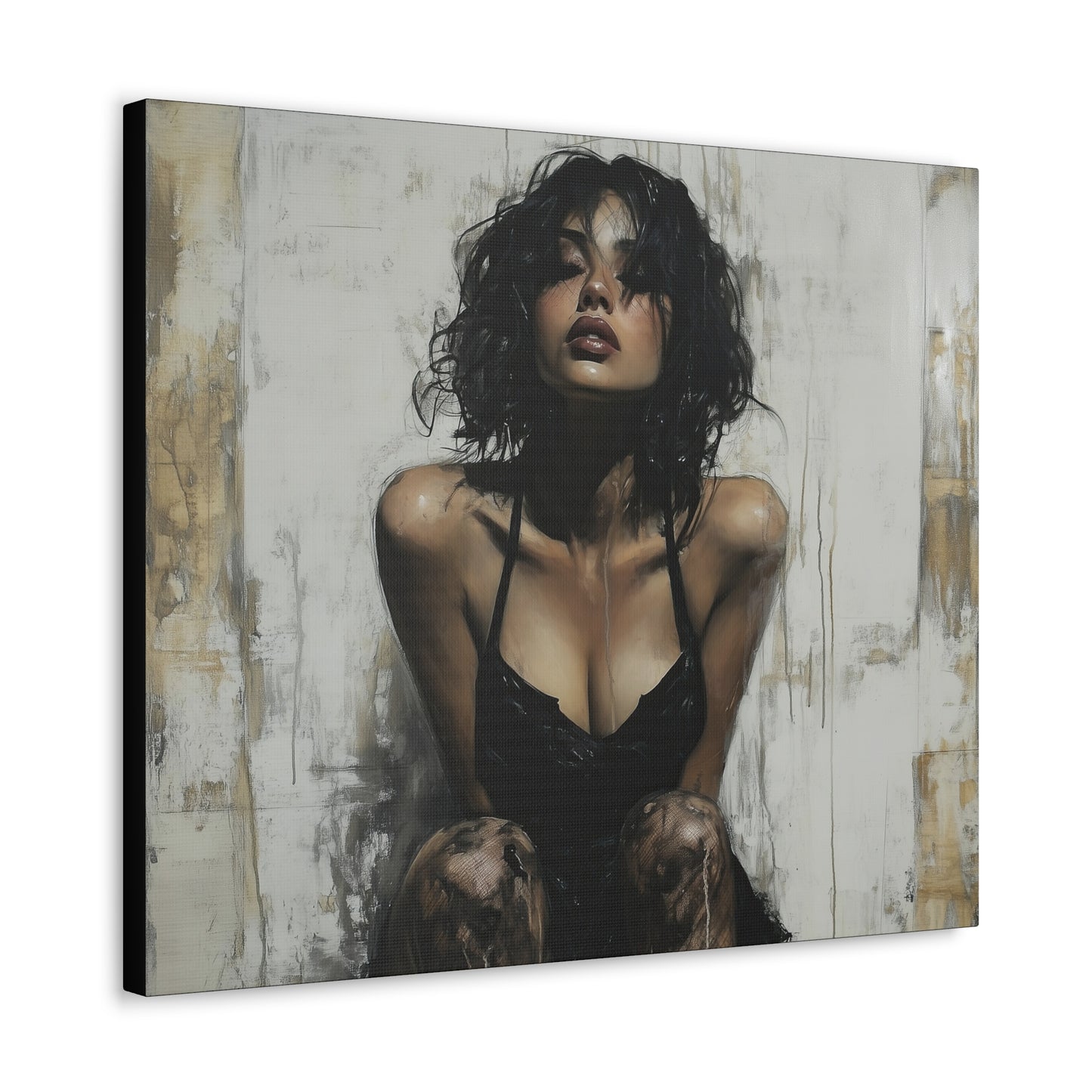 Gallery Wrapped Canvas, Sinners and Saints Art Canvas, Erotic Pinup Art Canvas – Vivienne
