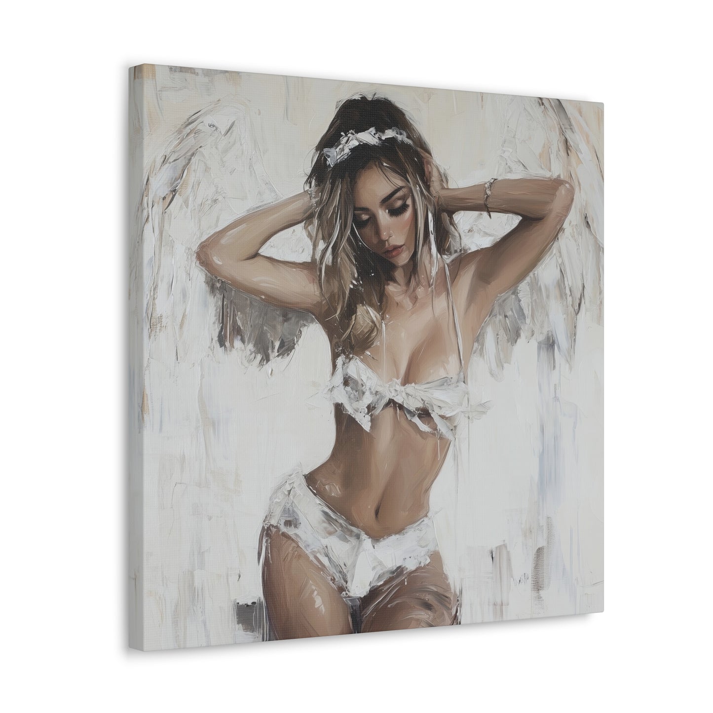 Gallery Wrapped Canvas, Sinners and Saints Art Canvas, Erotic Pinup Art Canvas – Holly