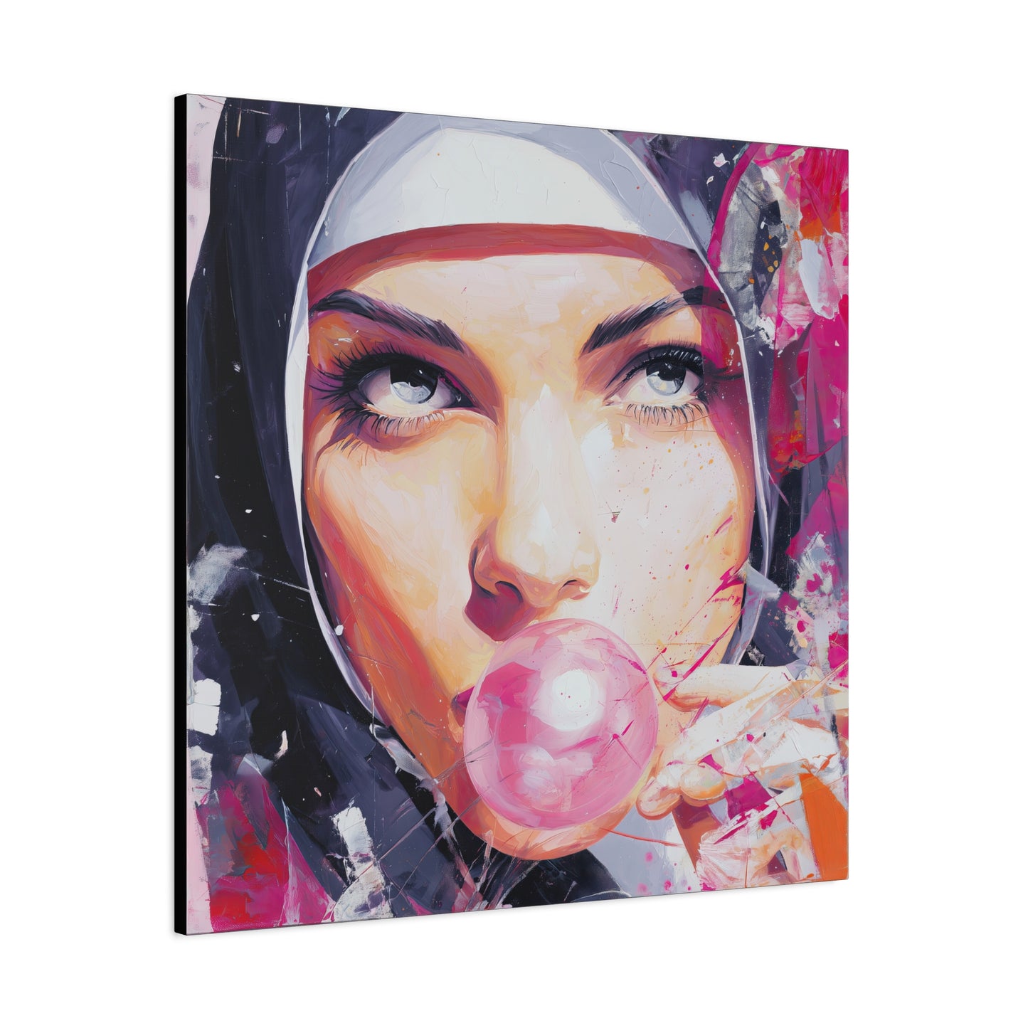 Gallery Wrapped Canvas, Habits and Heresy Art Canvas, Naughty Nuns Art Canvas – Sister Paloma
