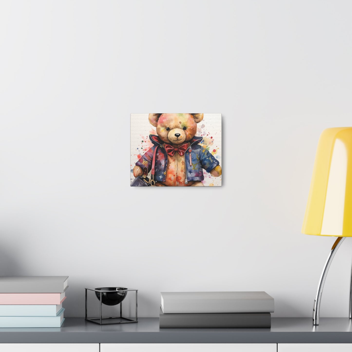 Canvas Gallery Wrap - LV Bear Wall Art - Drip