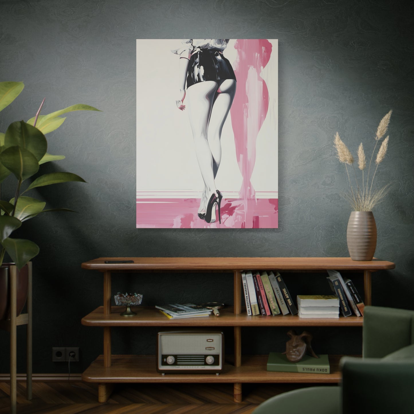 Gallery Wrapped Canvas, Tongue and Cheek Art Canvas, Naughty Girl Art Canvas – Barbi