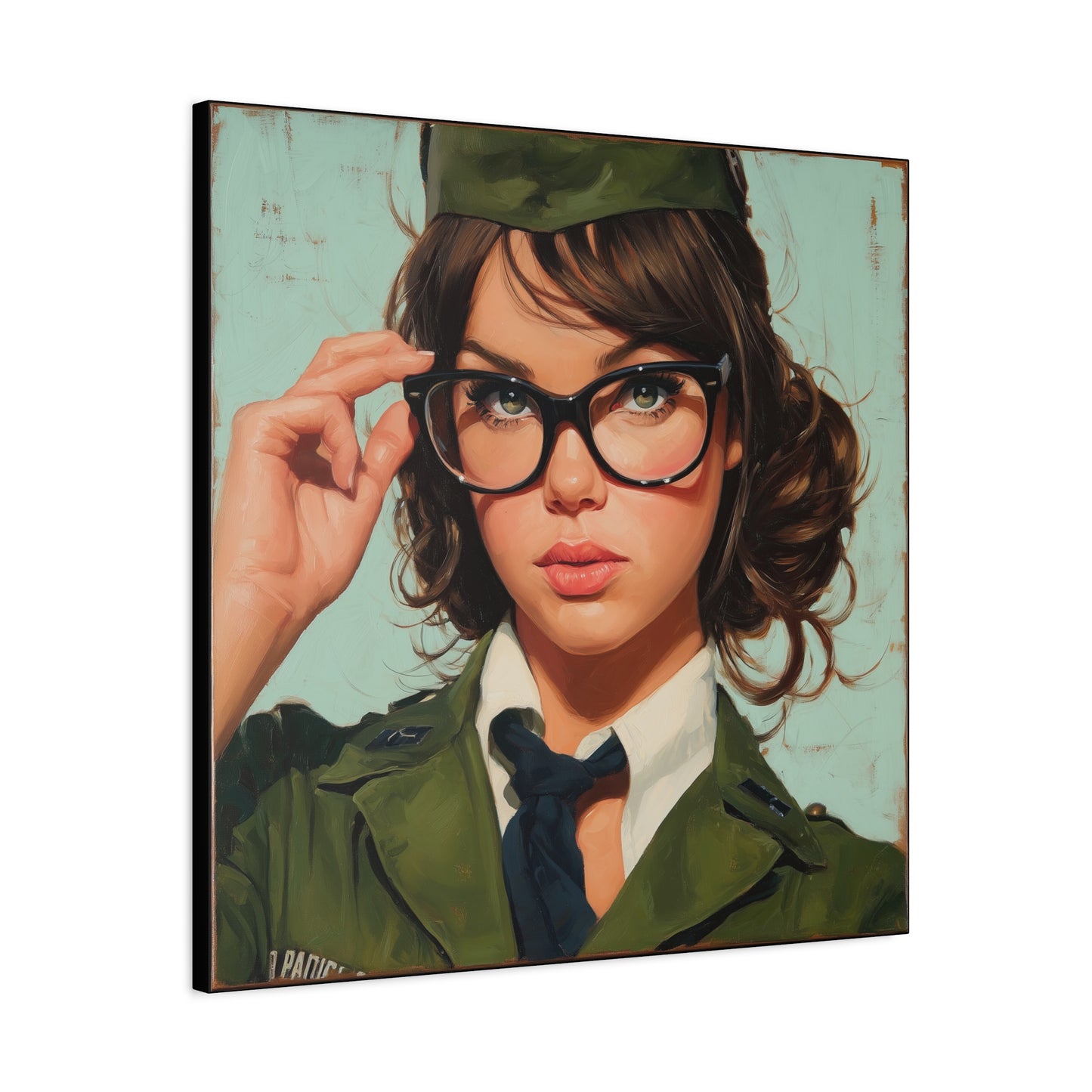Gallery Wrapped Canvas, Liberty and Lace Art Canvas, Erotic Pinup Art Canvas – Piper
