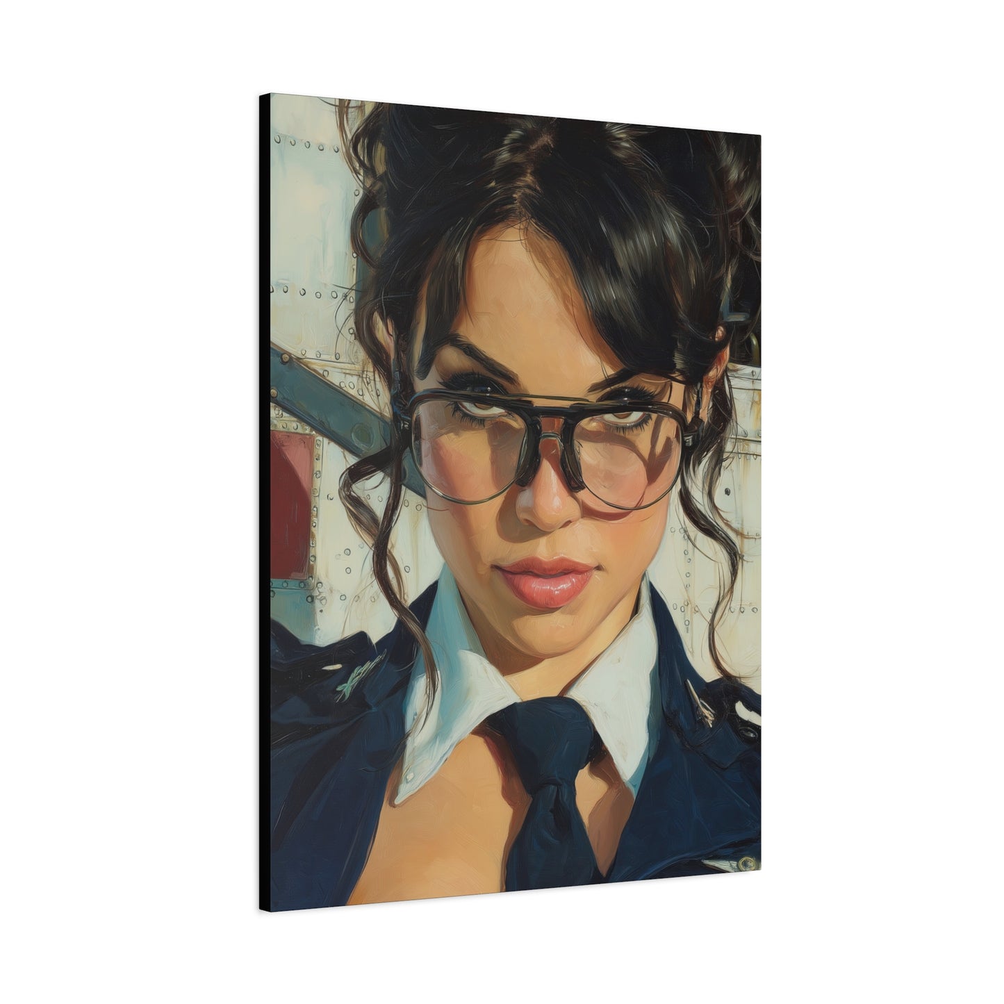 Gallery Wrapped Canvas, Liberty and Lace Art Canvas, Erotic Pinup Art Canvas – Mae