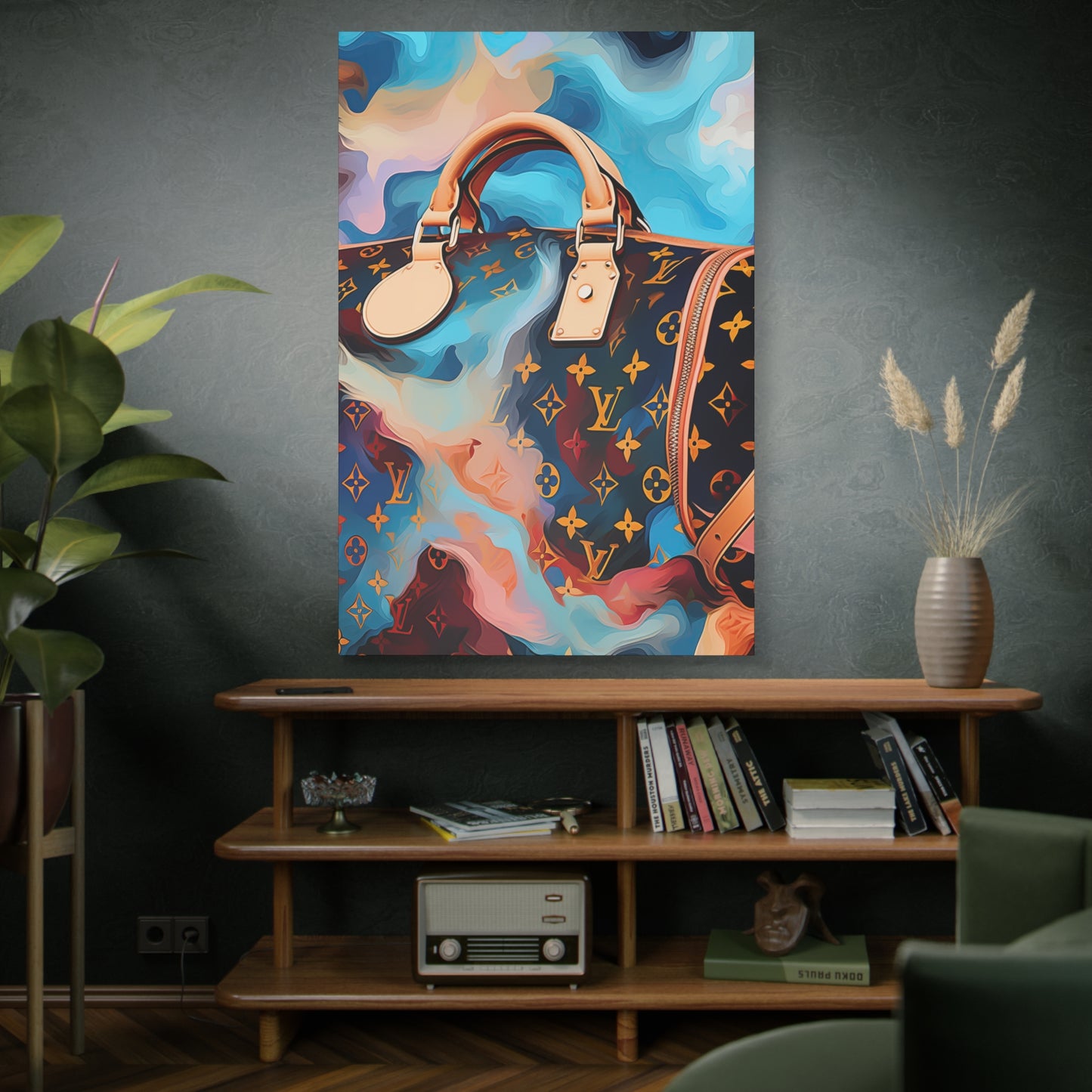 Canvas Gallery Wrap - LV Designer Inspired Wall Art - Abstract