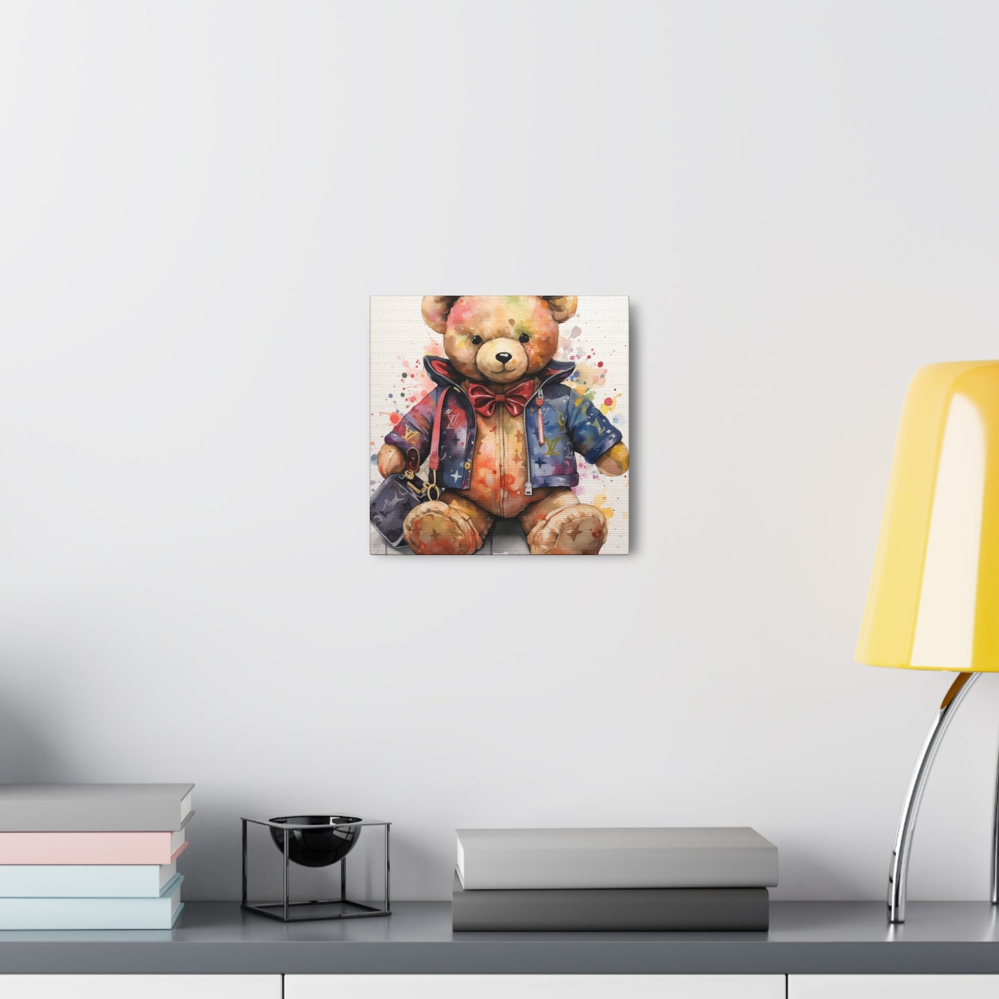 Canvas Gallery Wrap - LV Bear Wall Art - Drip